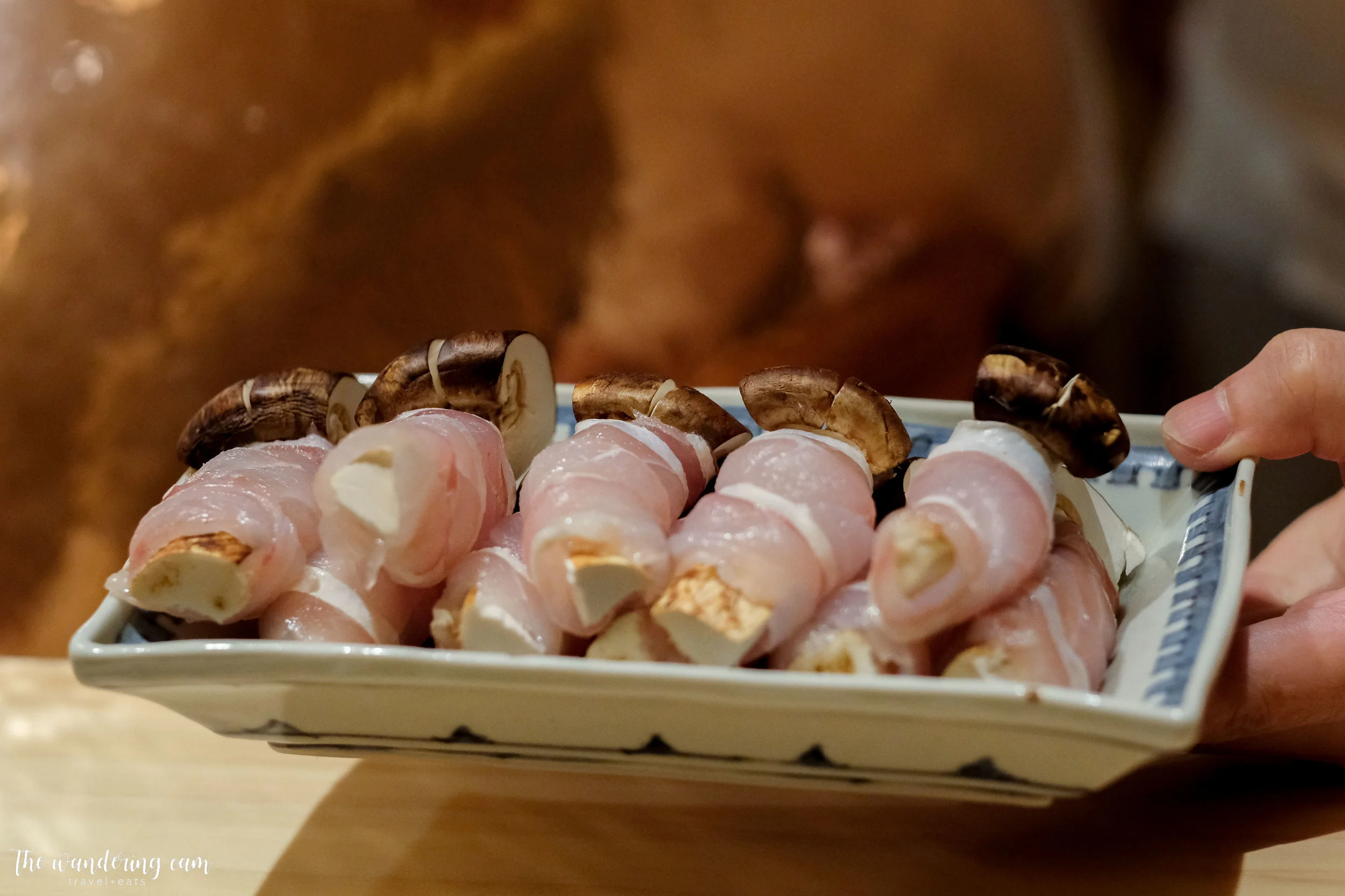 Matsudake mushroom wrapped in amadai