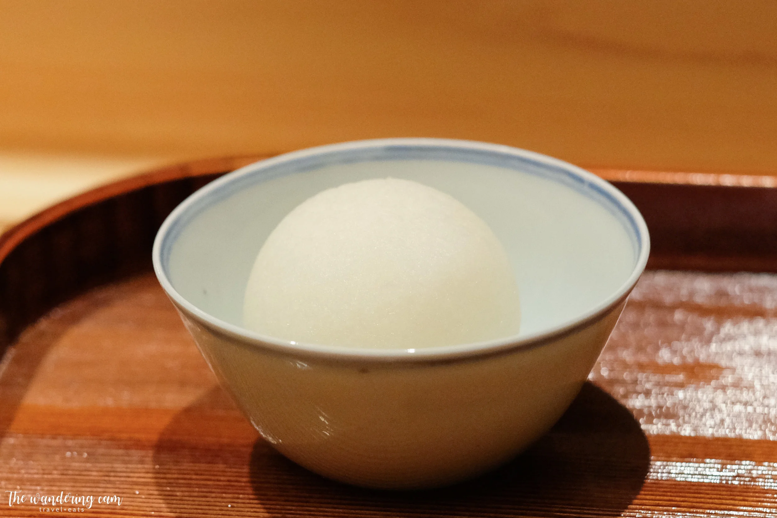 Perfect snowball of grated daikon