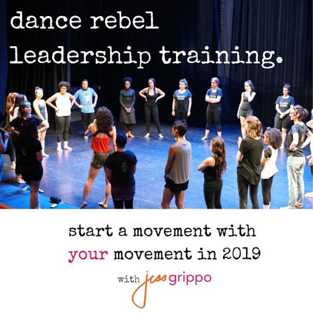 Announcement! I&rsquo;m now accepting applications for the Dance Rebel Leadership Training, a 6 week intensive where you&rsquo;ll have my personal guidance and mentorship on creating and launching your own dance thing (i.e. class/company/program) so 