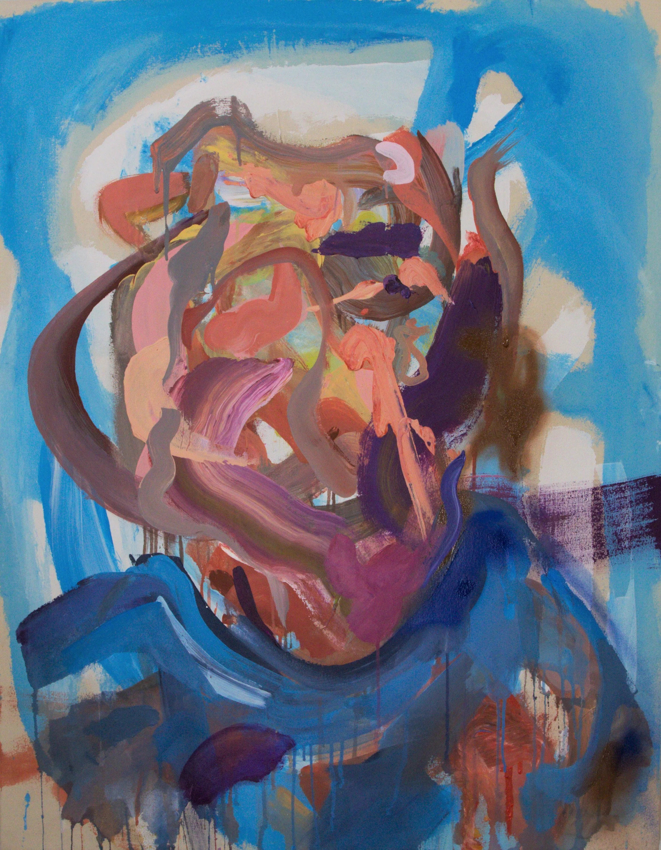 Perfecto Imperfecto, 2019, acrylic on canvas, 46 x 36 in