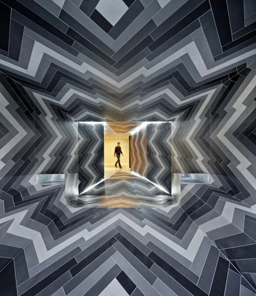 A "psychedelic" pop-up installation at Capital Designer Studio in London. Image Source: Phaidon