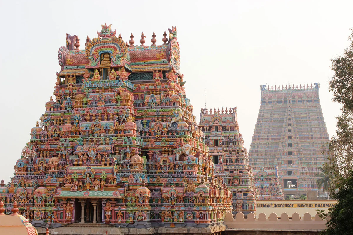 Sri Ranganathaswamy Temple in Srirangam, India. Image Source: Hidden Treasures of India