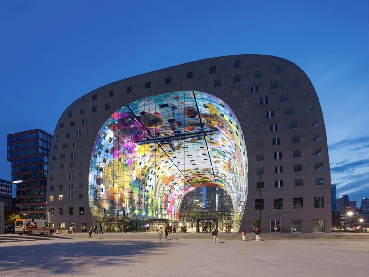 Markthal by MVRDV in Rotterdam, Netherlands, 2014. Image Source: MVRDV