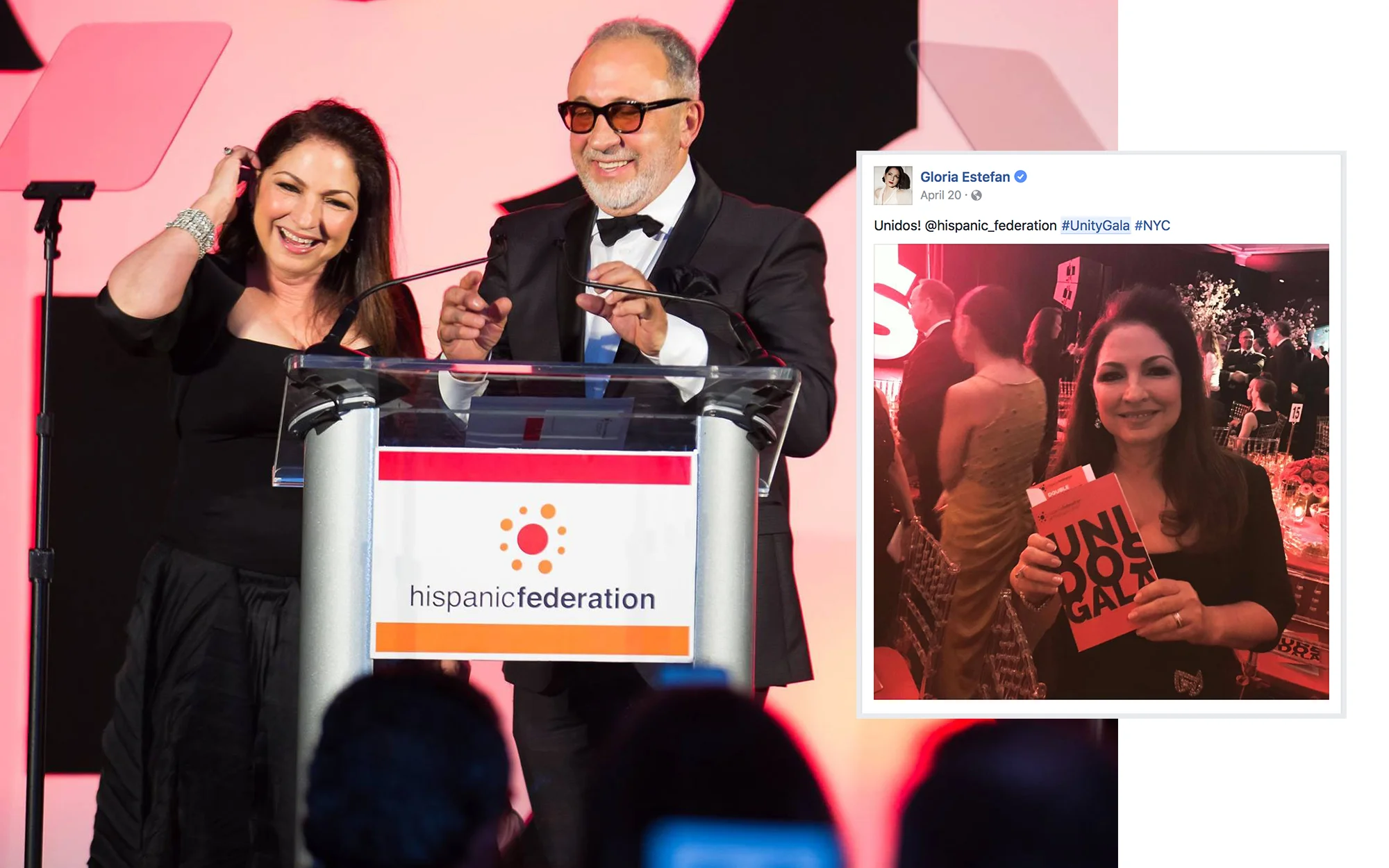 Honorees Gloria and Emilio Estefan