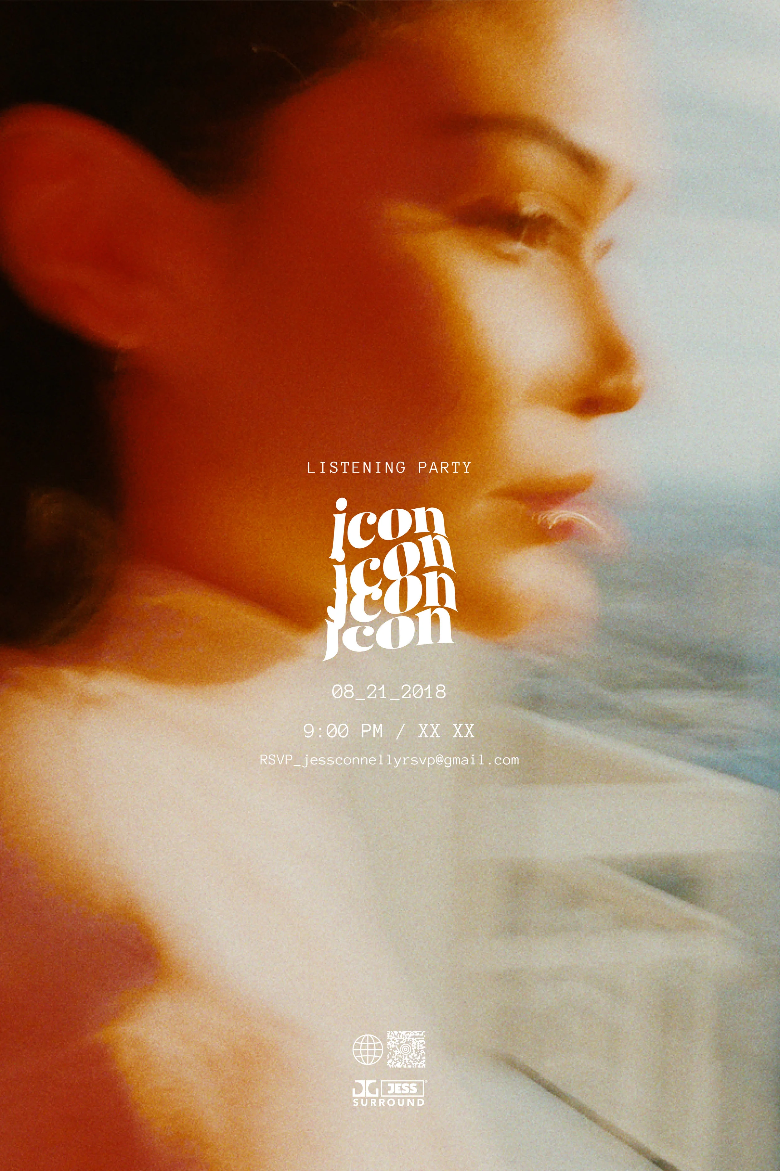 JCon Listening Party poster, 2018.