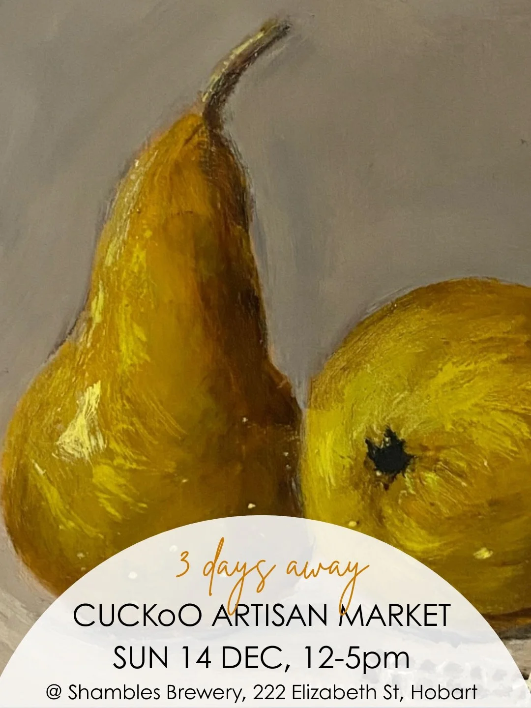 In THREE DAYS TIME our final market of the year is on again! You&rsquo;ll find painters, ceramicists, jewellery makers, a blacksmith, a perfumer, a flower presser and MORE all under one roof! CUCKoO ARTISAN MARKET is on THIS Sunday 14 December, 12-5p