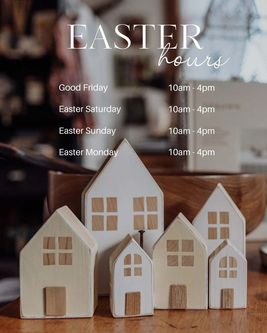 our Easter hours again in case you missed them 🐰🐥