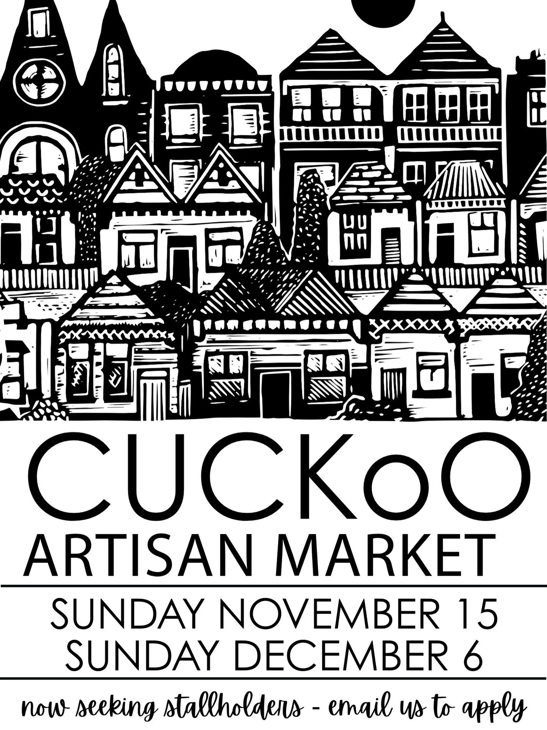 our Christmas market dates are set!
We&rsquo;d love to hear from craftspeople, designers, makers &amp; creatives 🖤
if you&rsquo;re keen for a spot, please email hello@cuckootasmania.com.au with some images of what you make or a link to your website 