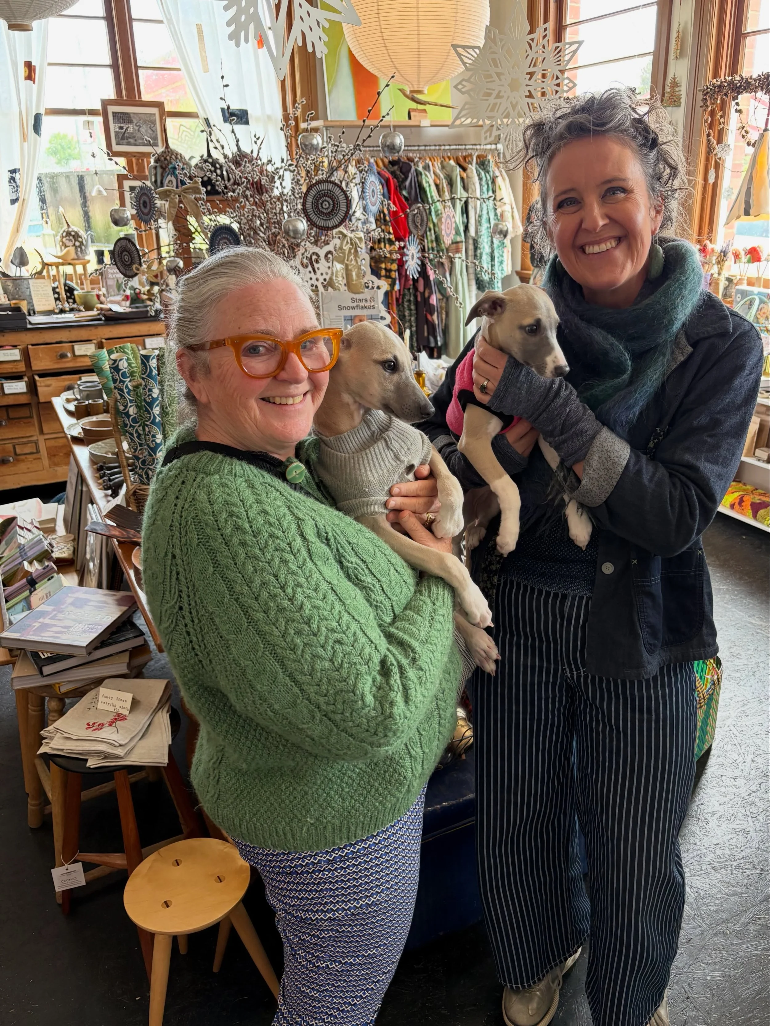 just taking a moment to acknowledge Michele ❤️ many of you probably know Michele from her physio practice&hellip; but she is also a wonderful knitter &amp; is responsible for a range of exceptional hand-knitted garments we stock in @ CUCKoO &amp; in 