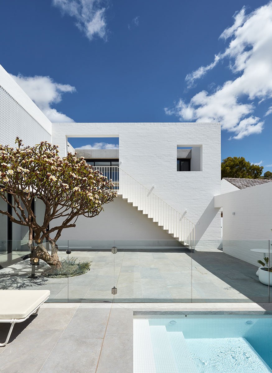 Frangipani-House-Contemporary-Modernist-Brick-Home-Pool Courtyard Stair.jpeg