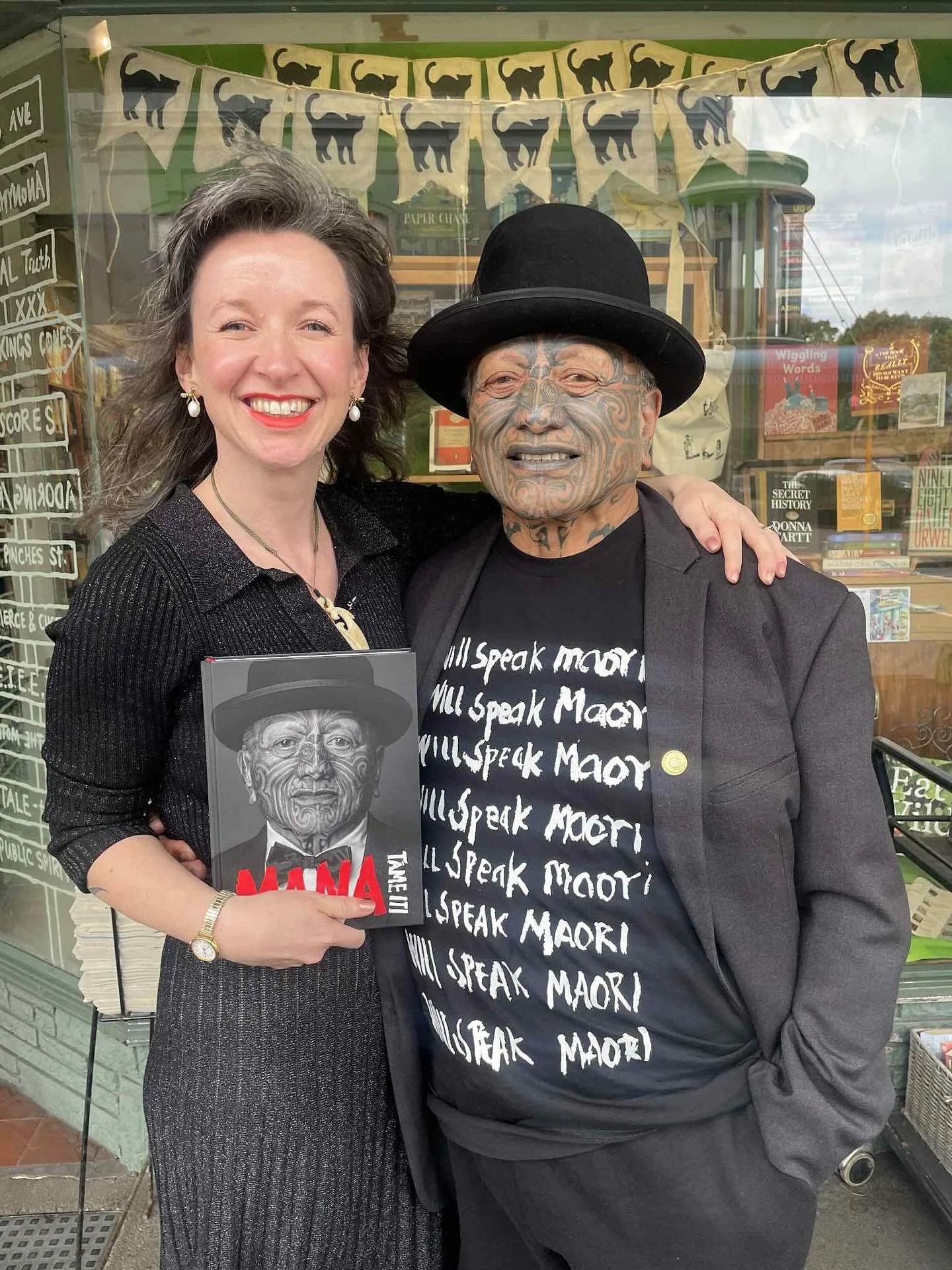 We have signed copies of MANA by @tame_iti on the shelf now. Kua hōnore ki tūtaki ki a koe, e rangatira. 

❤️🤍🖤