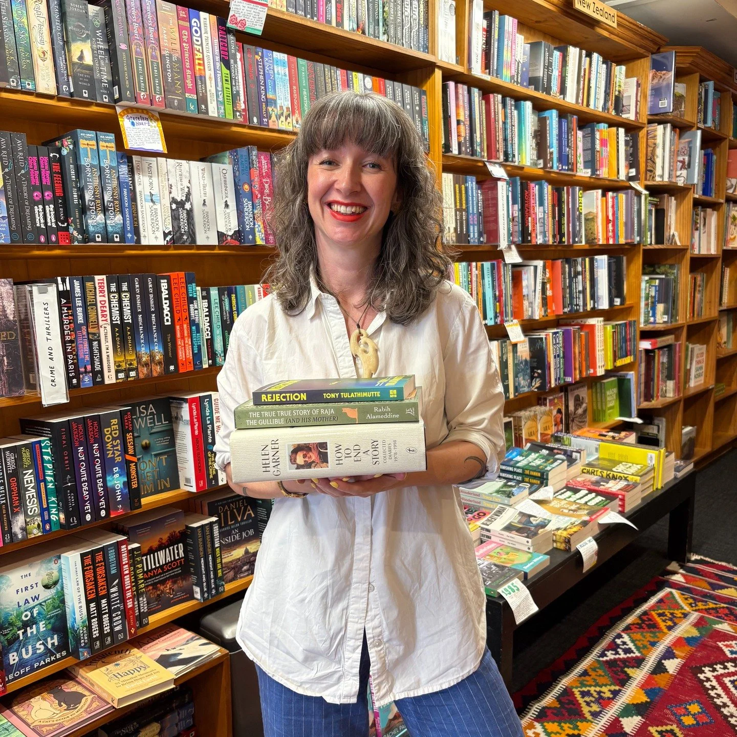 Today on @rnznewzealand's Nine to Noon, Jenna chatted with Kathryn about three of her 2025 highlights: Helen Garner&rsquo;s How to End a Story: Collected Diaries 1978 - 1998, Tony Tulathimutte&rsquo;s Rejection and The True True Story of Raja the Gul