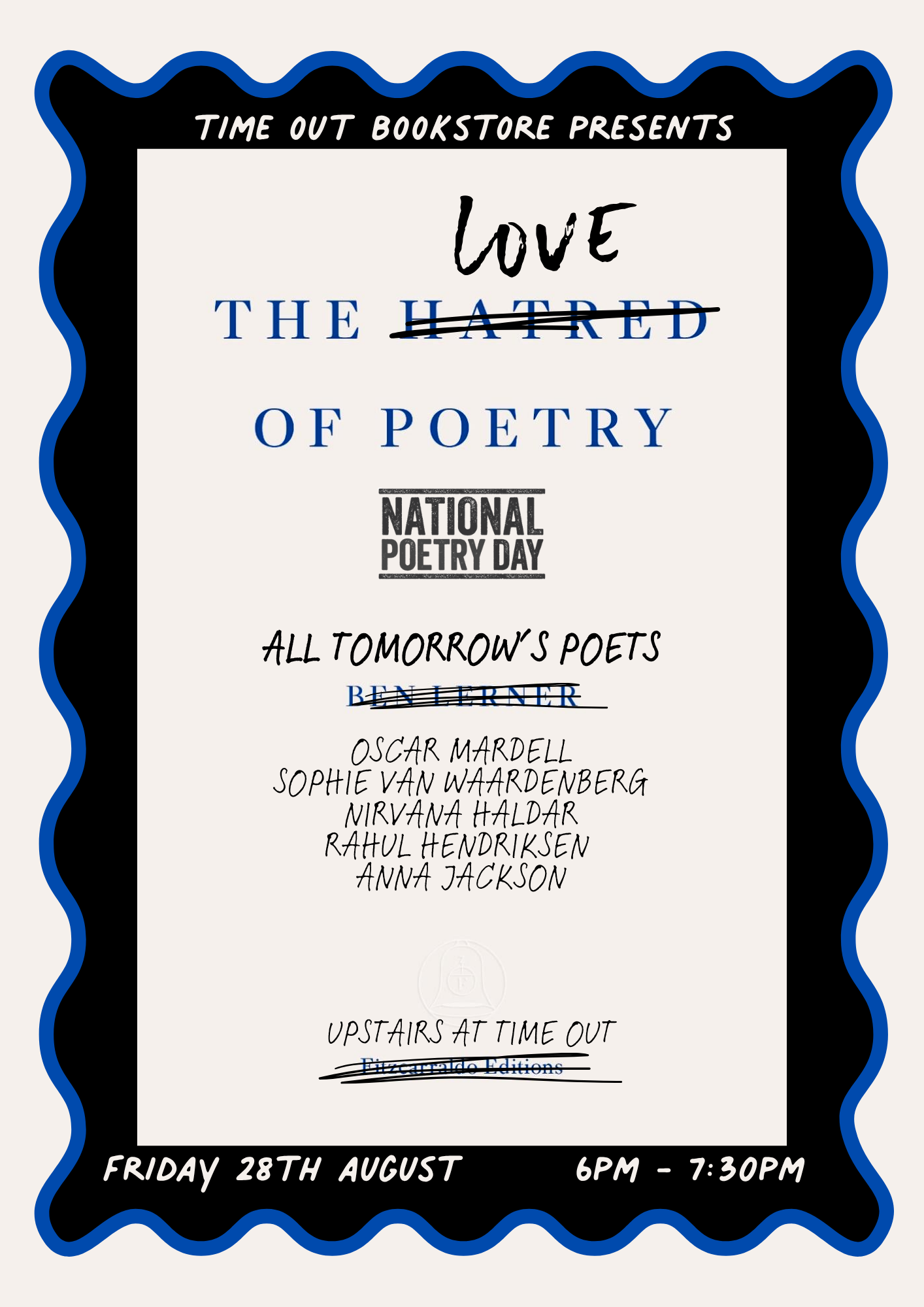 Winter Poetry Series #3: All Tomorrow's Poets 