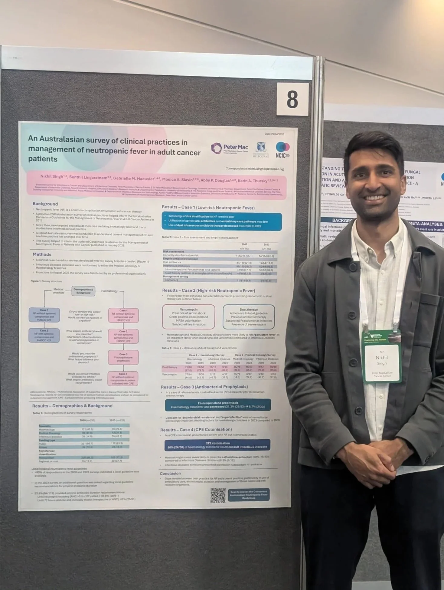 Nikhil Singh presented national survey findings