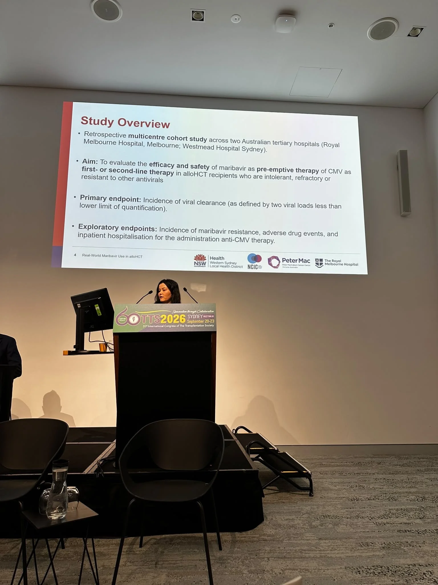Violet Zhu presented on real world efficacy of maribavir when used as pre-emptive therapy for cytomegalovirus reactivation in alloHCT patients who are intolerant, refractory or resistant.