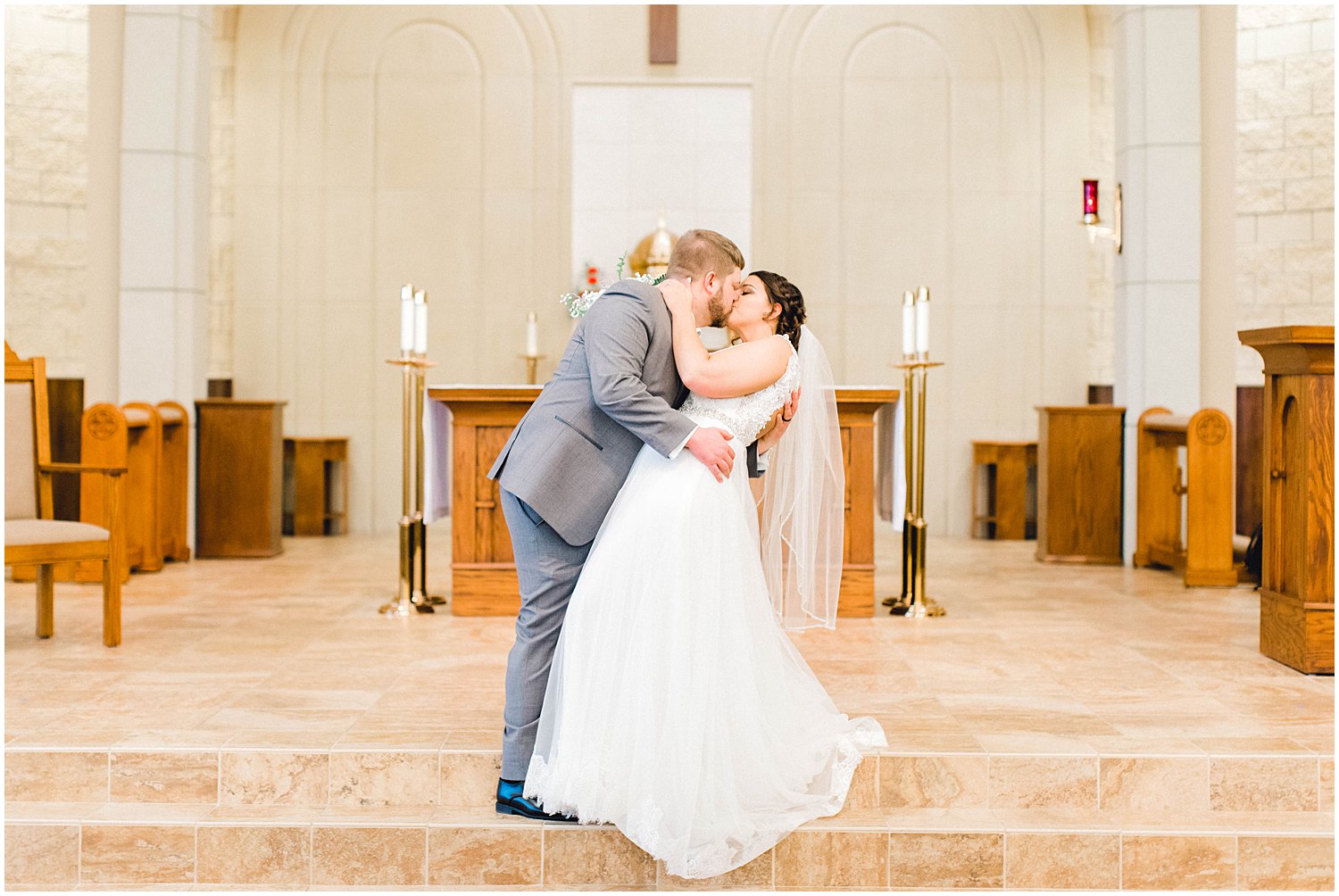 St. Catherine of Siena Wedding, Kansas Wedding Photographer, Wichita Kansas Wedding Photographer, church wedding, traditional wedding, wedding photography, wedding inspiration, unique wedding photos, classic wedding photos, bride and groom portraits, husband and wife photos