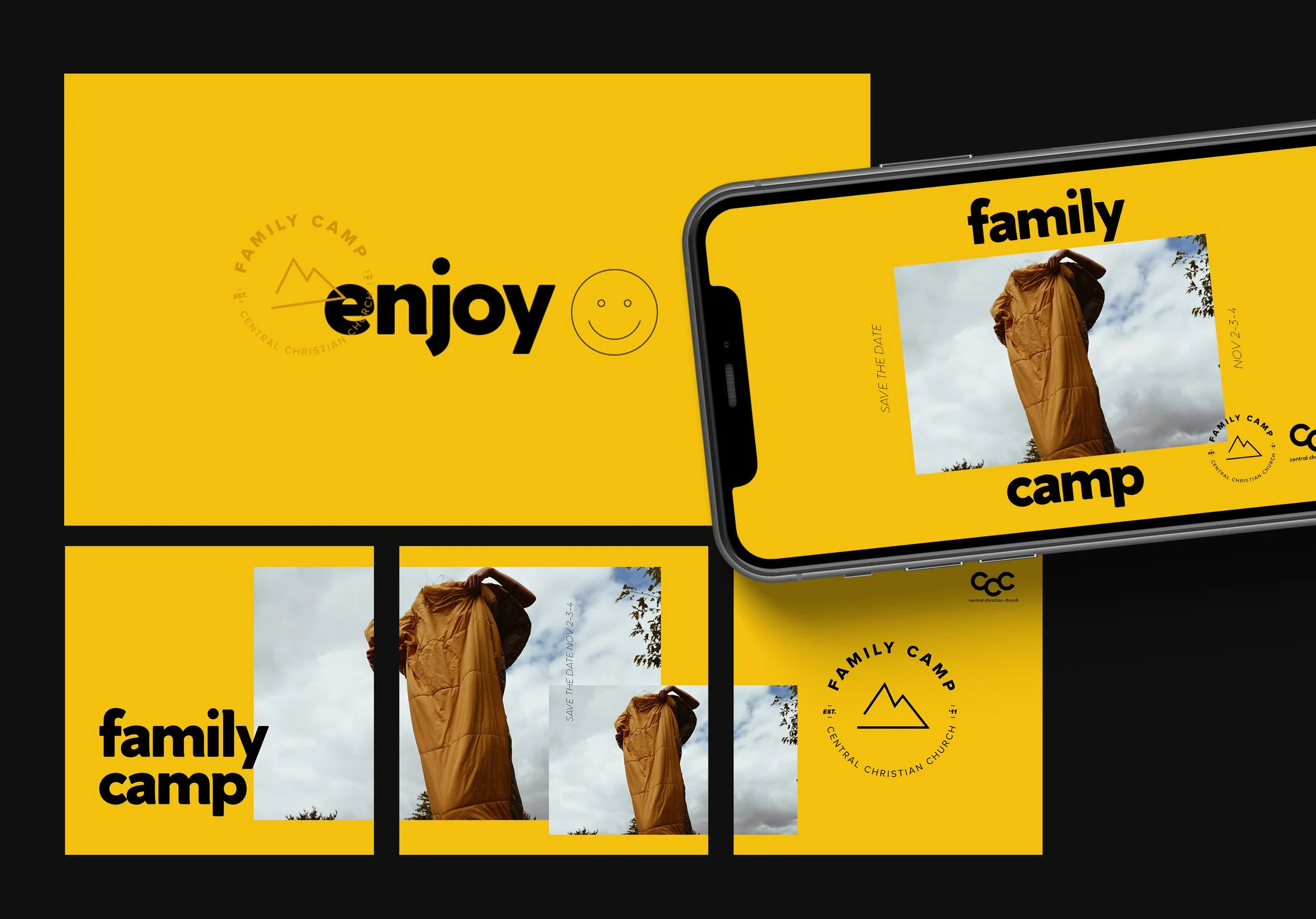 Family Camp (Event Design, Print and Social Media)