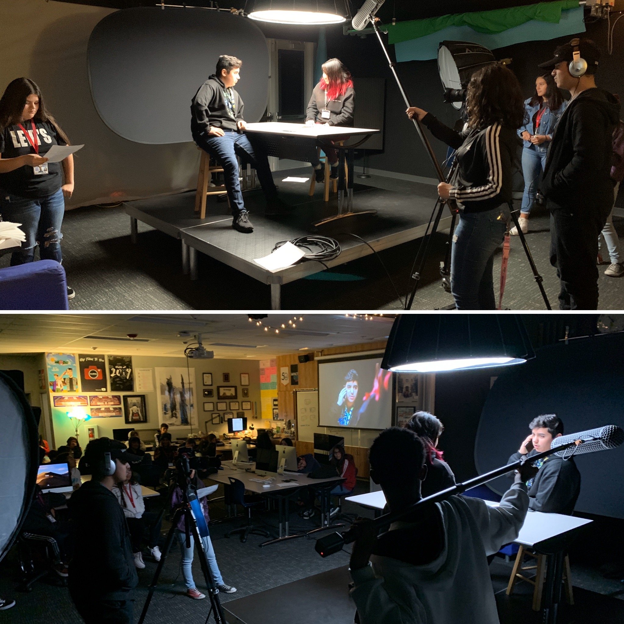  In class workshops were some of my favorites. This was an example of “scene coverage” where students filmed the same thing from multiple angles and then cut it together as seamlessly as possible.  