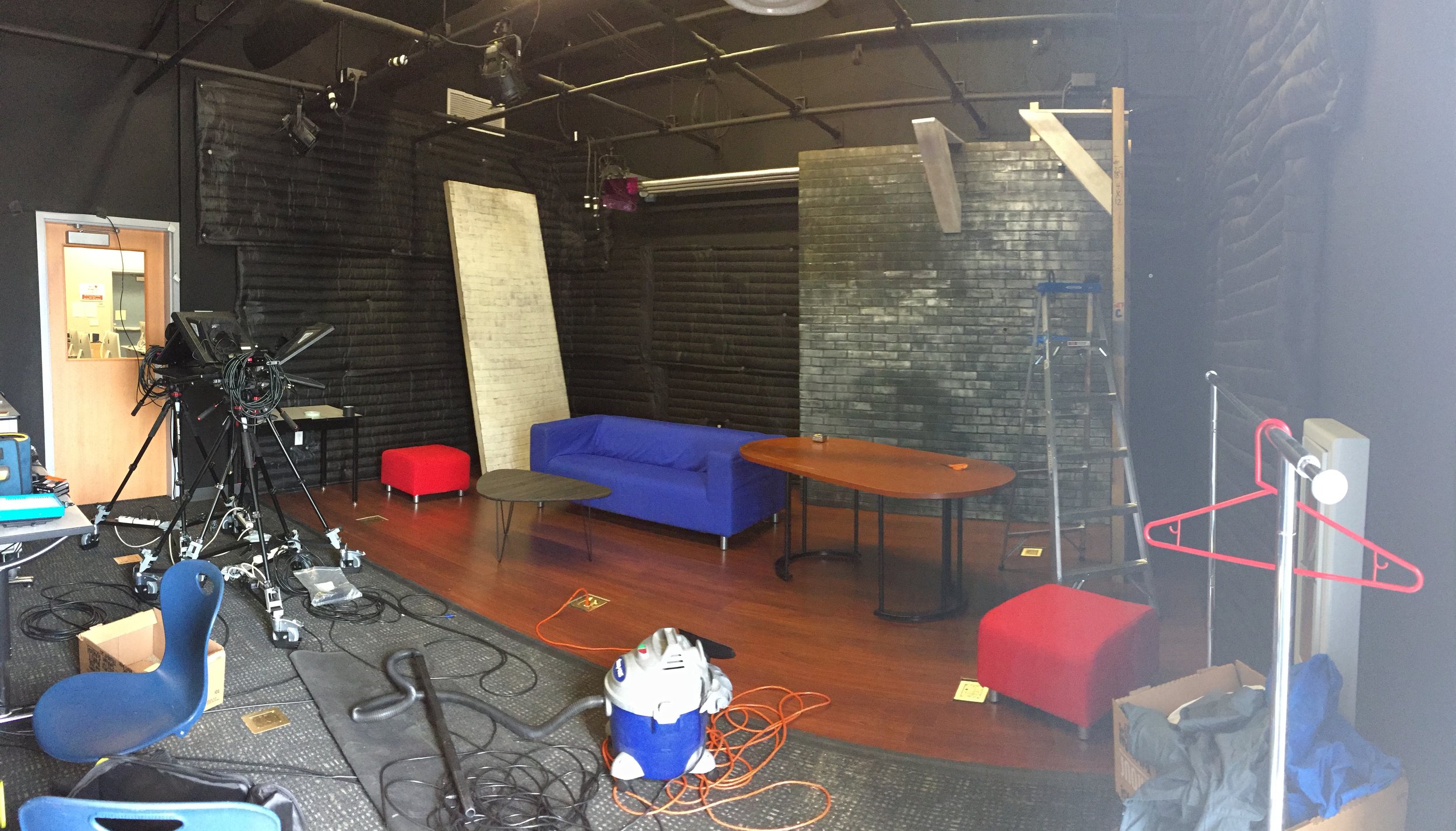  First time the set was semi-set up. You can start to get an idea of what the finished product will look like! 