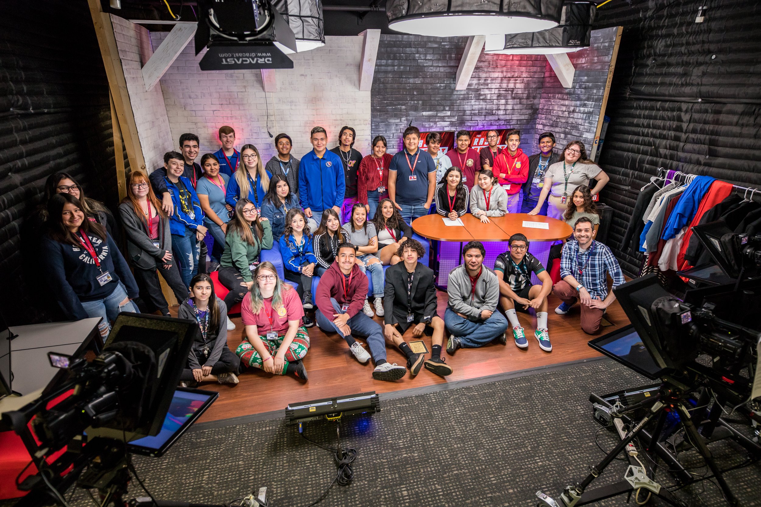  Even though there were usually only two anchors on screen, the Broadcast class was a huge team.  