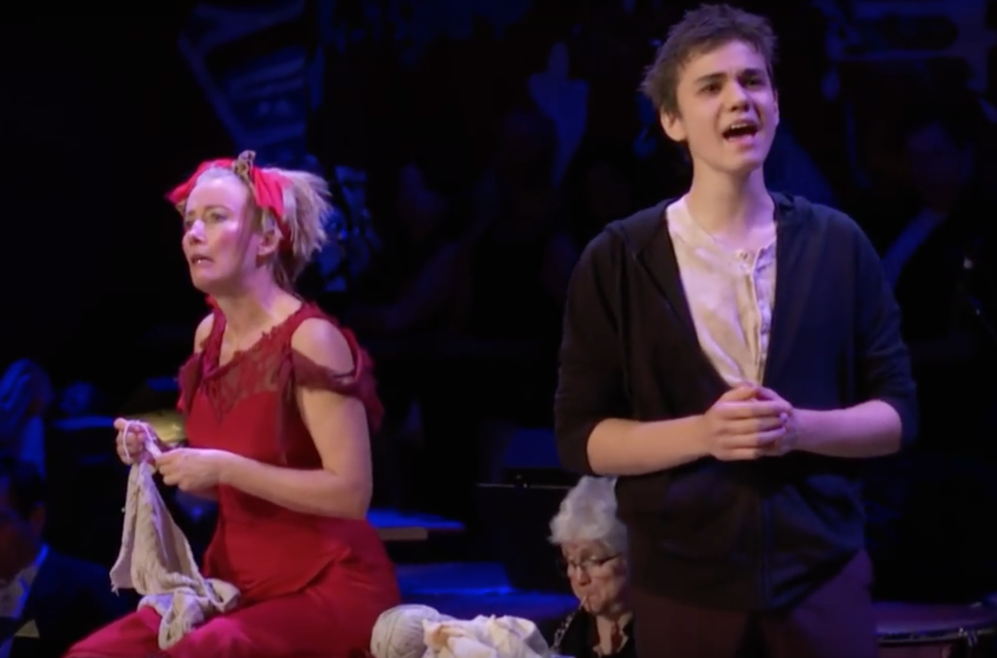  As Tobias with Emma Thompson (Mrs. Lovett) in Live From Lincoln Center’s SWEENEY TODD, 2014. 