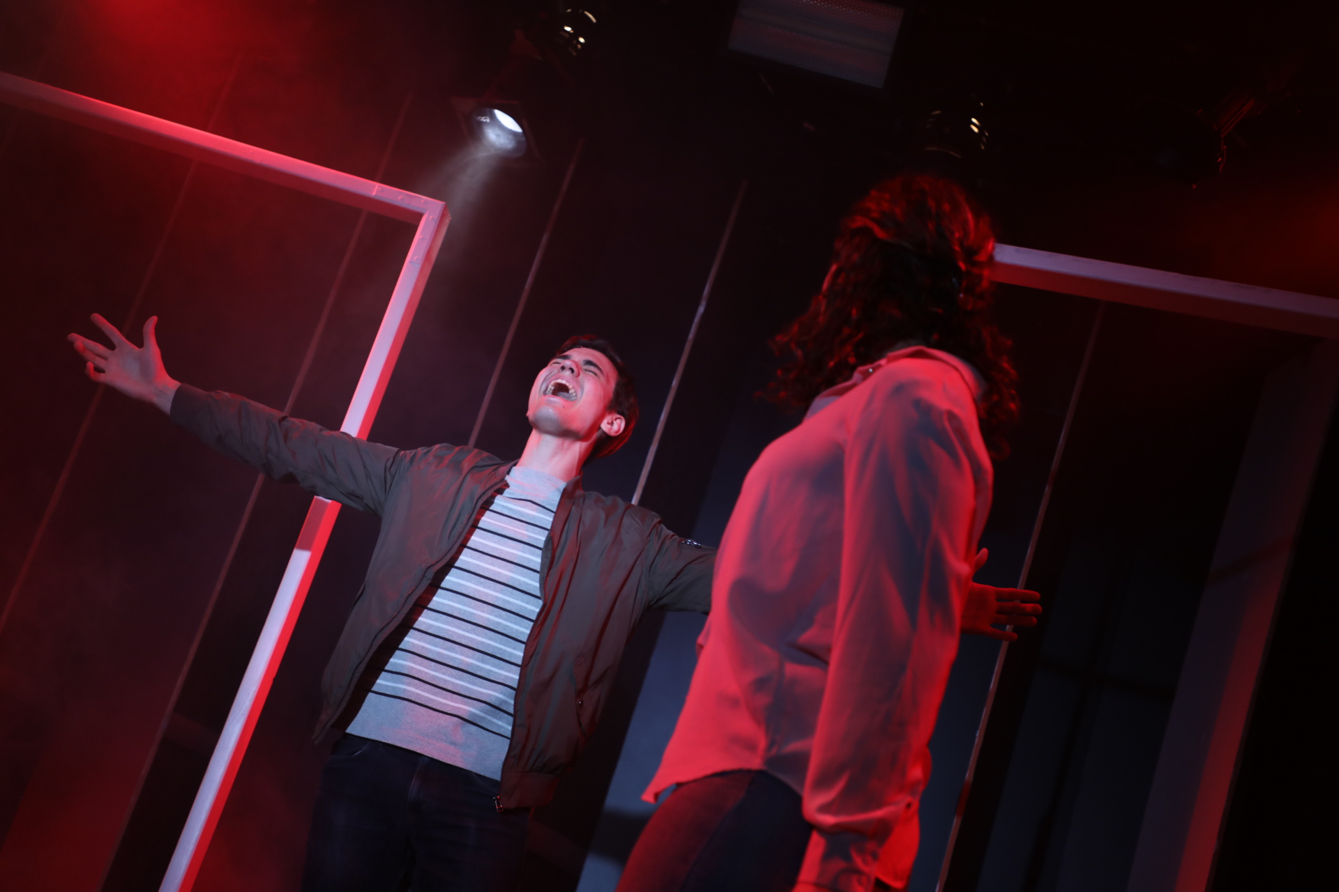 as Gabe in Next to Normal at the SoHo Playhouse. (photo by Christabelle Tan)