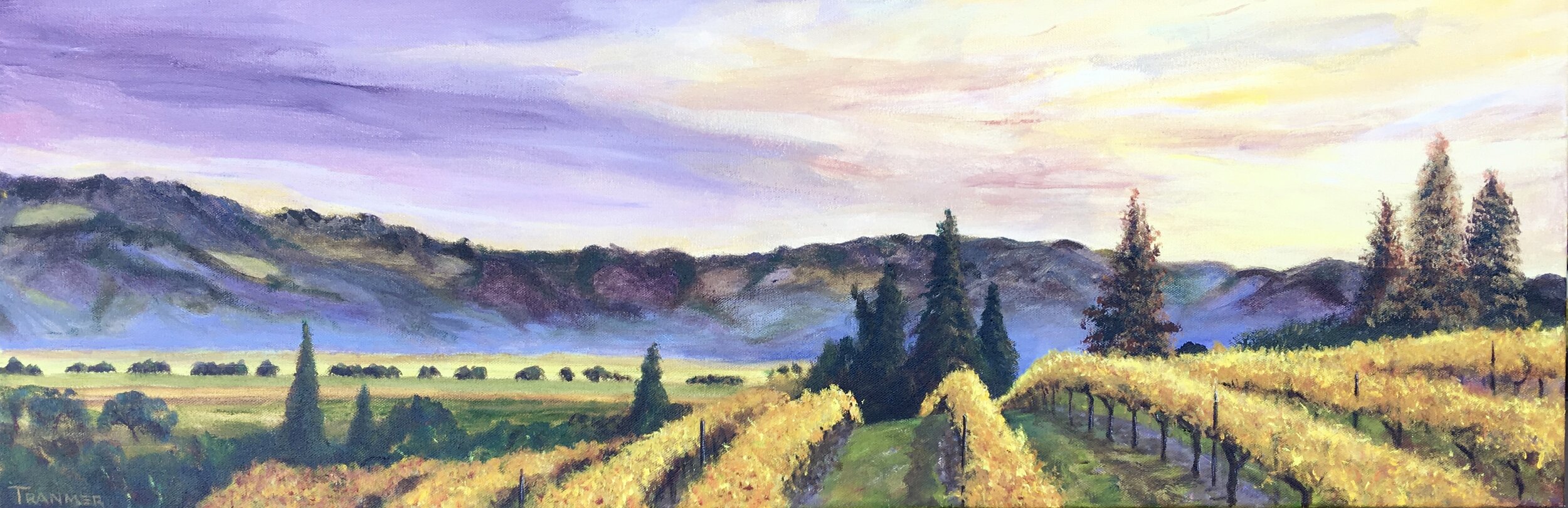 Napa Sunrise SOLD 12"x36" $1800