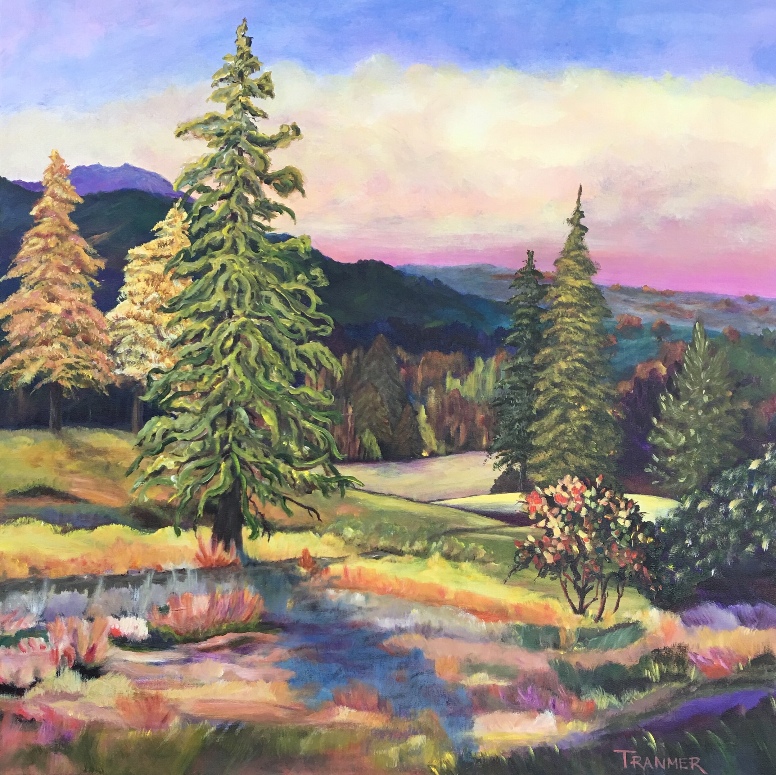 High Mountain Meadow 36"x36". $2,200 SOLD