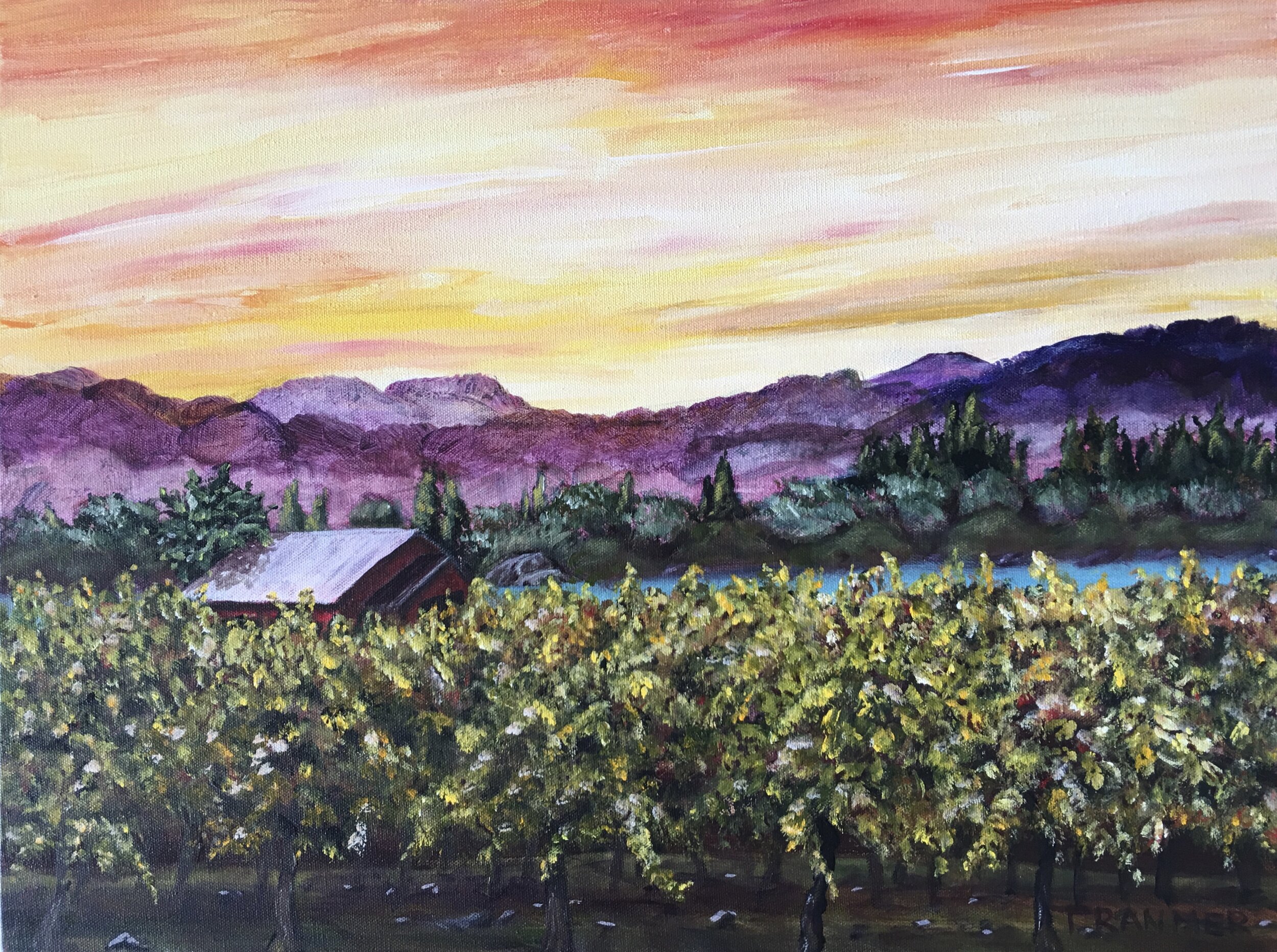 Lakeside Vineyard 16"x20" $700