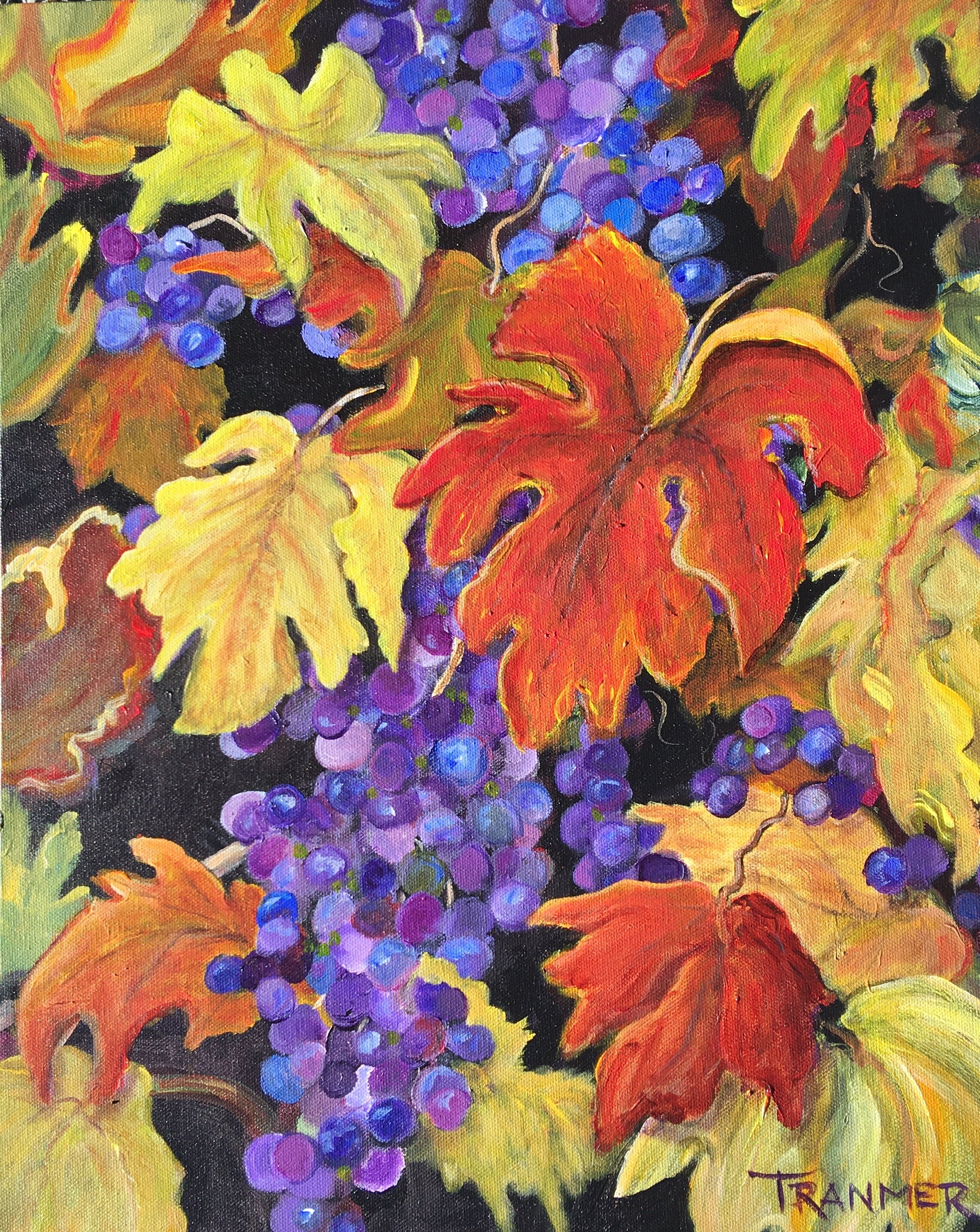Autumn Grapes 20"x16" $900
