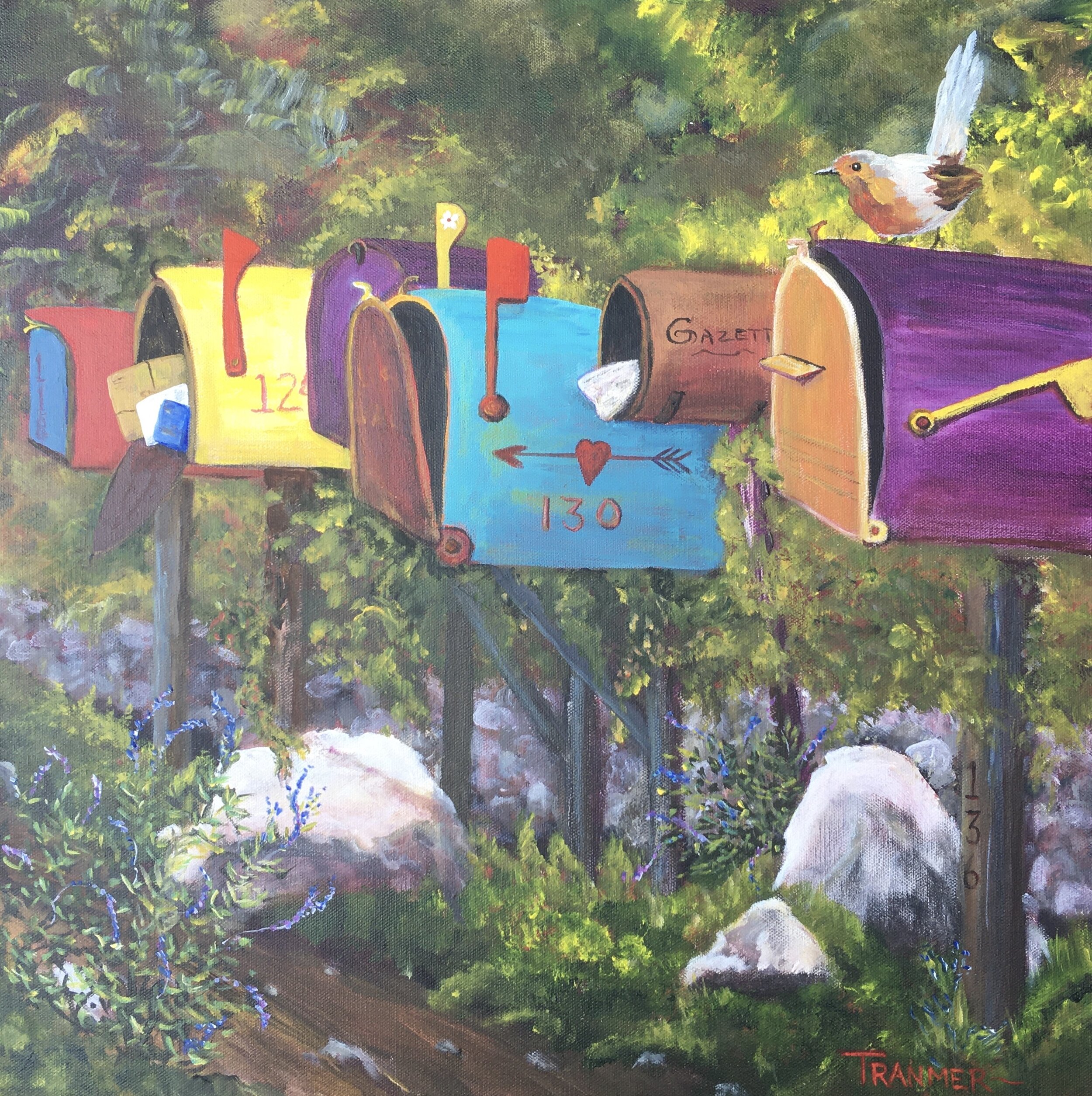 Check's in the Mail.... 20" x 20" $1100