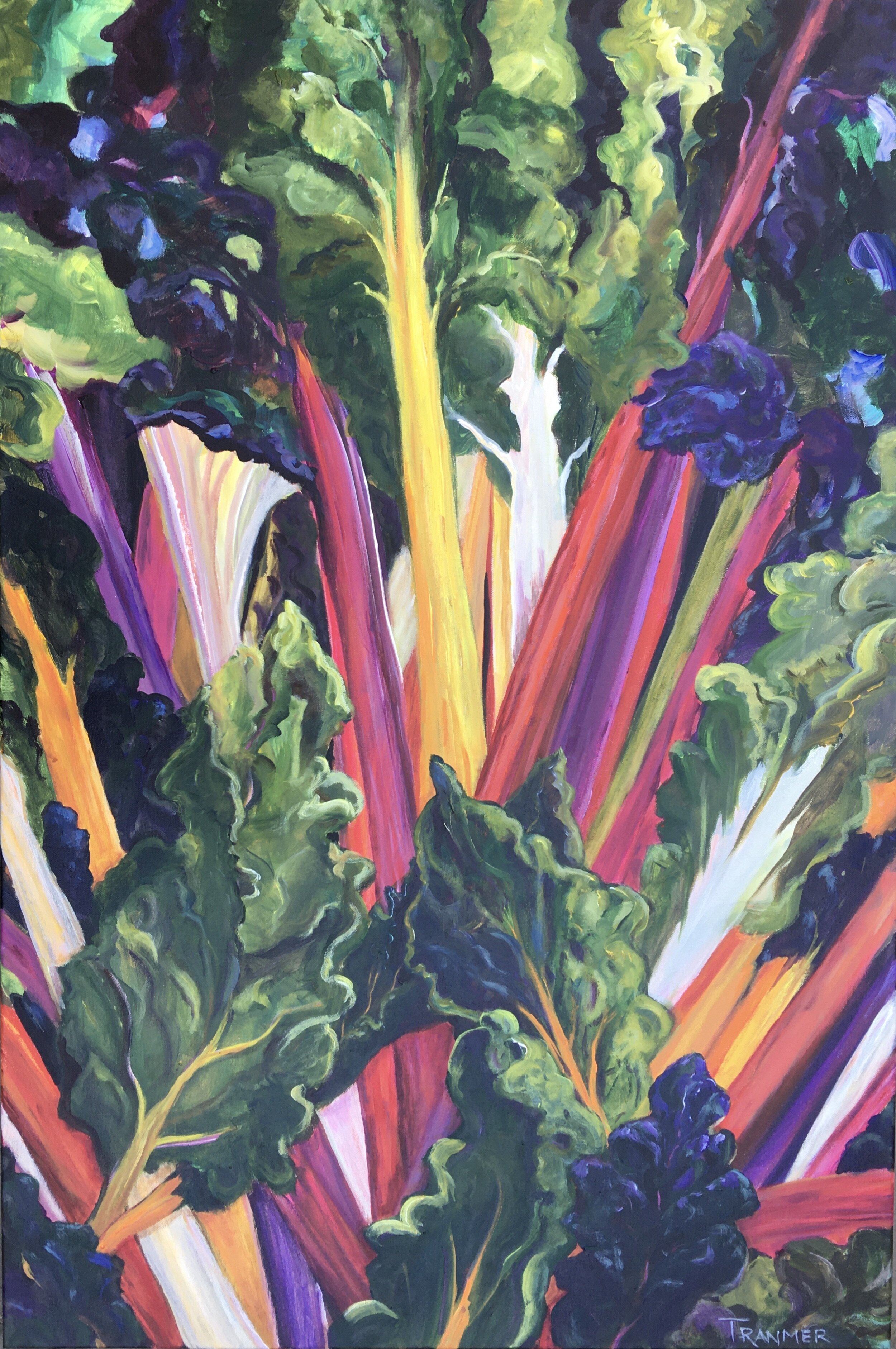 Rainbow Chard 36"x24" $2,500