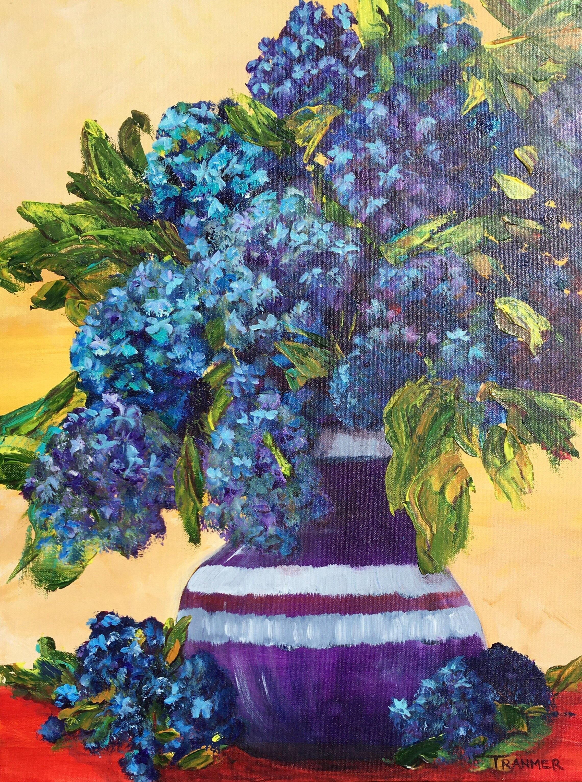 Hydrangeas. 24"x18" $1200