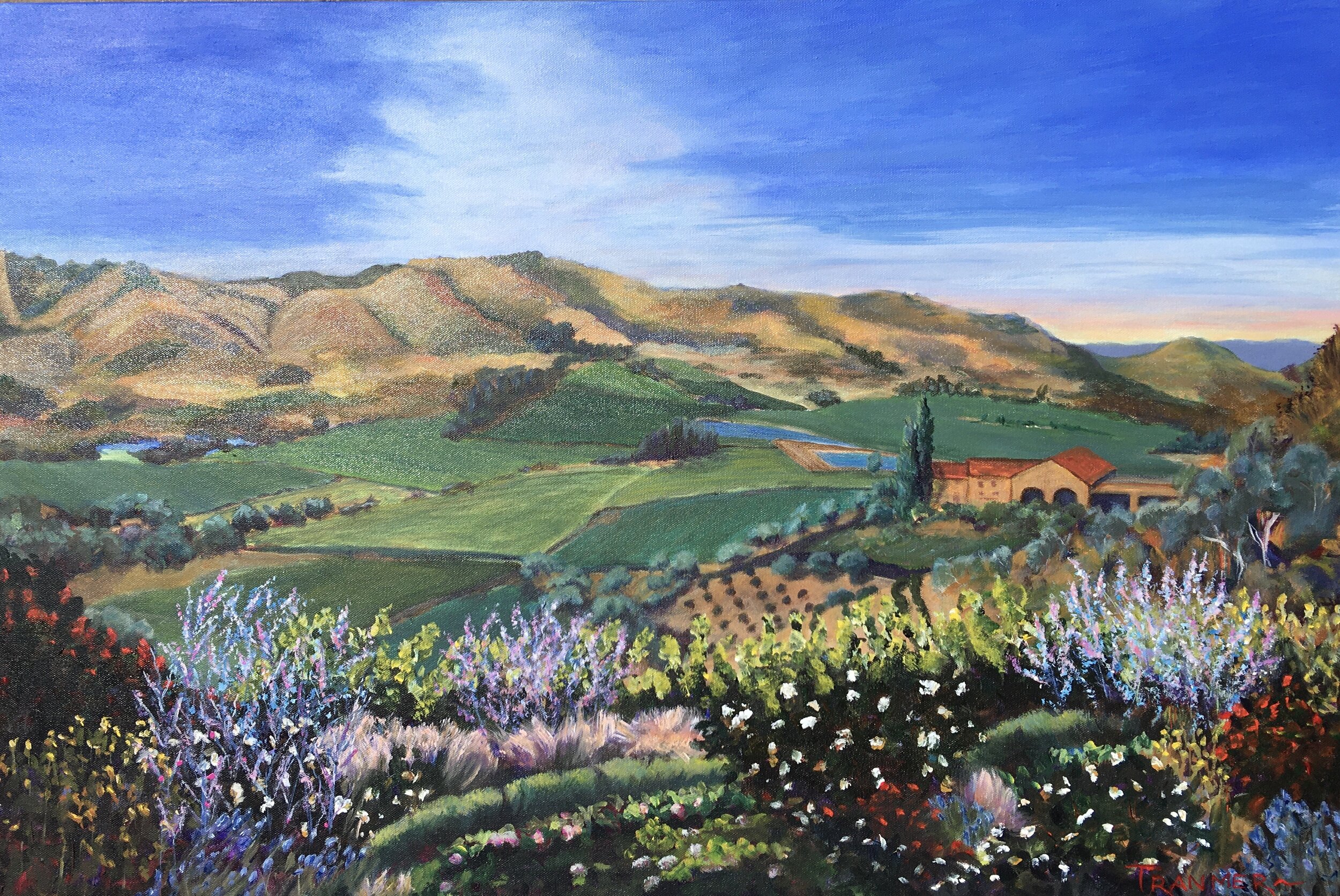Antica Winery and Vineyards 24" x 36". $2,500. SOLD