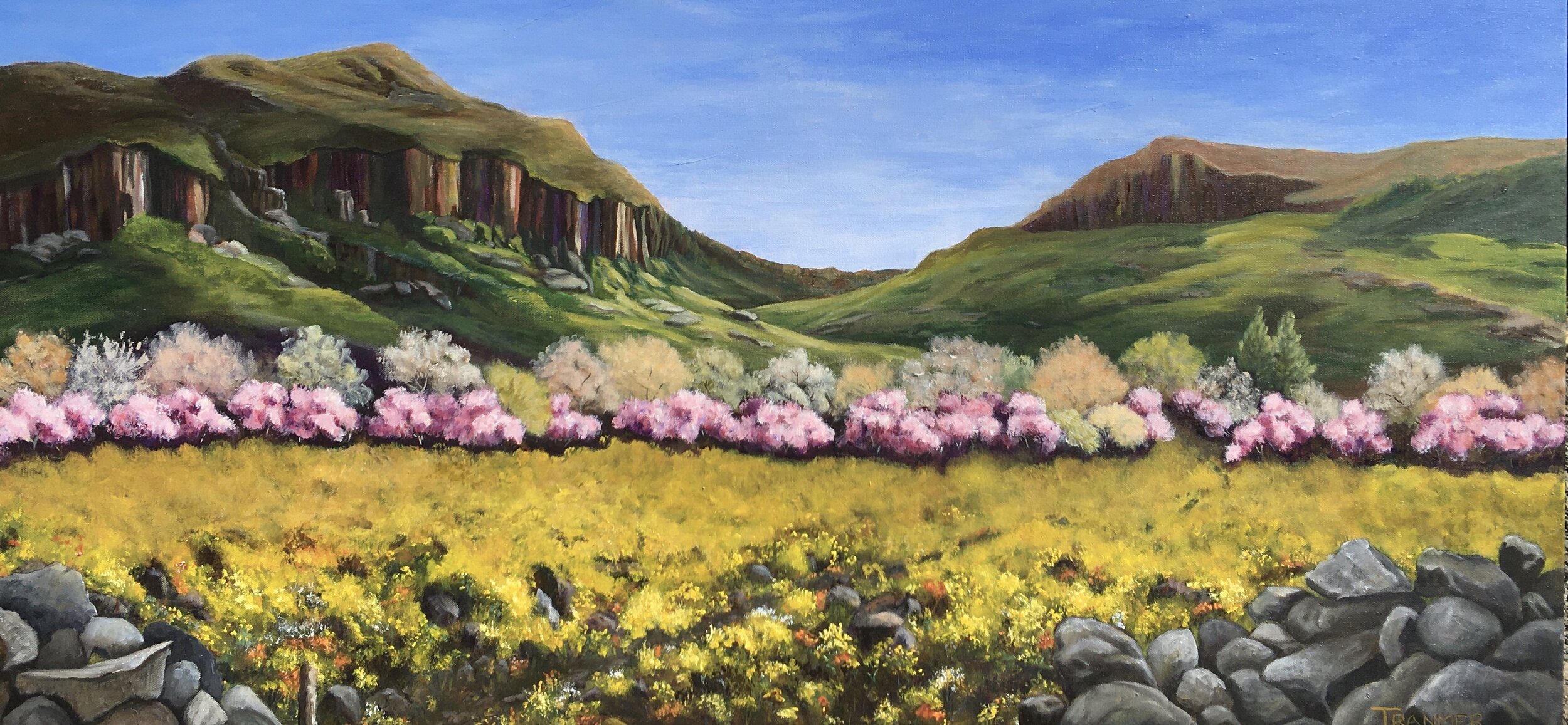 Mustard and Cherry Blossoms. $6000
