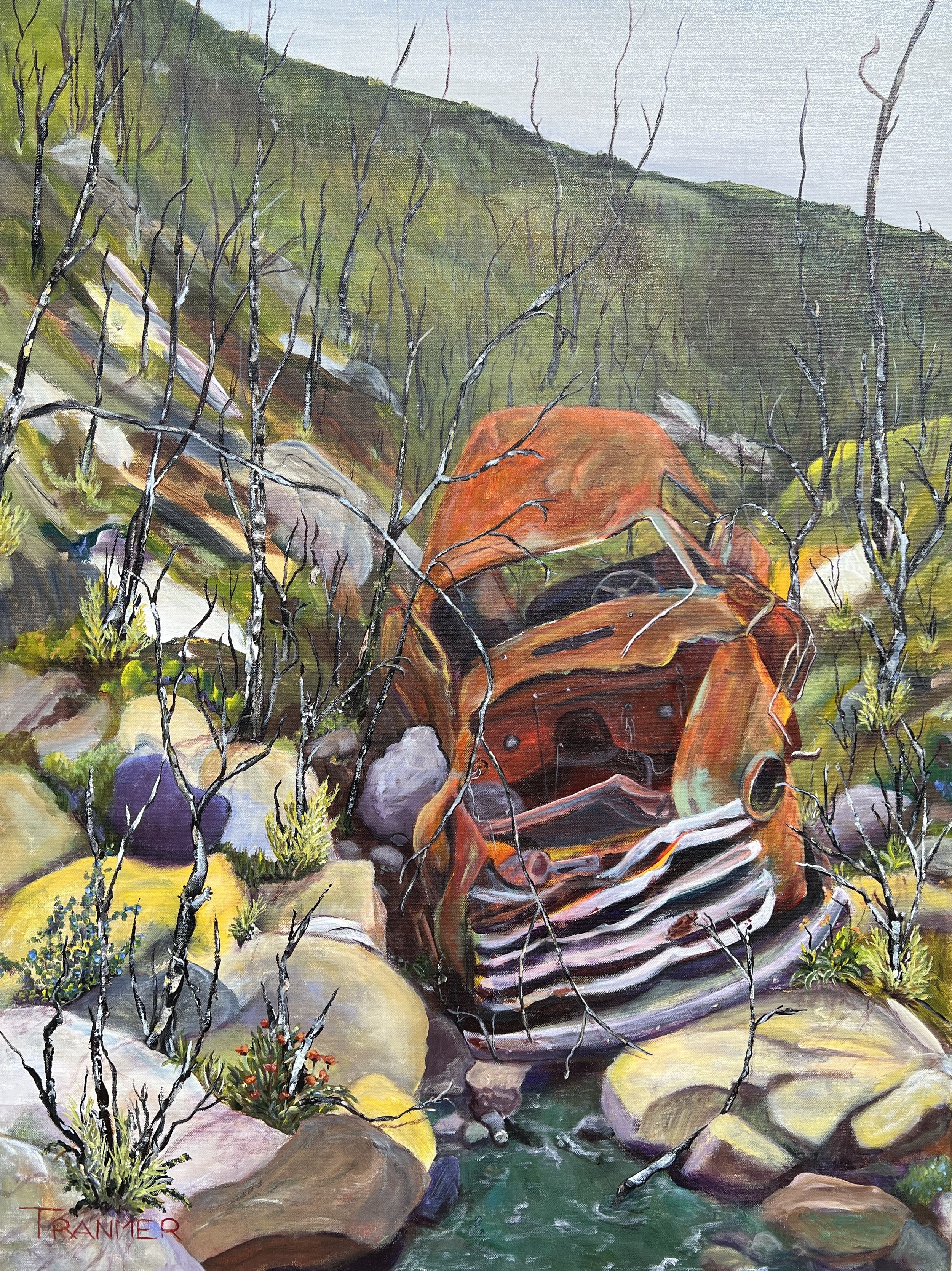After the fire 48"x36". $2,500