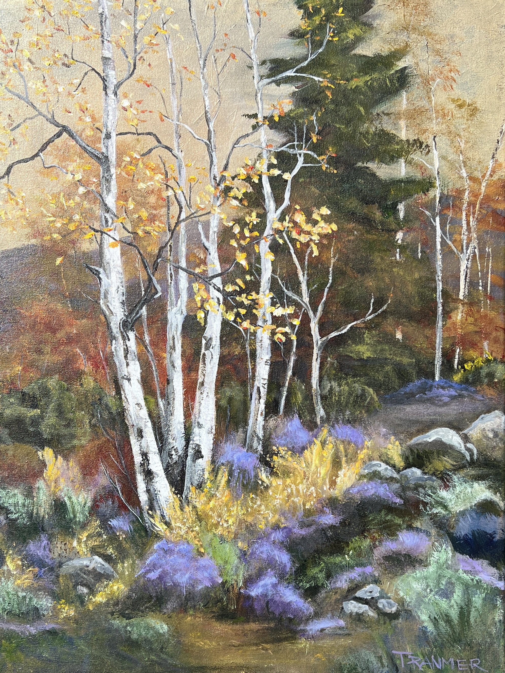 Lavender and Aspens. SOLD