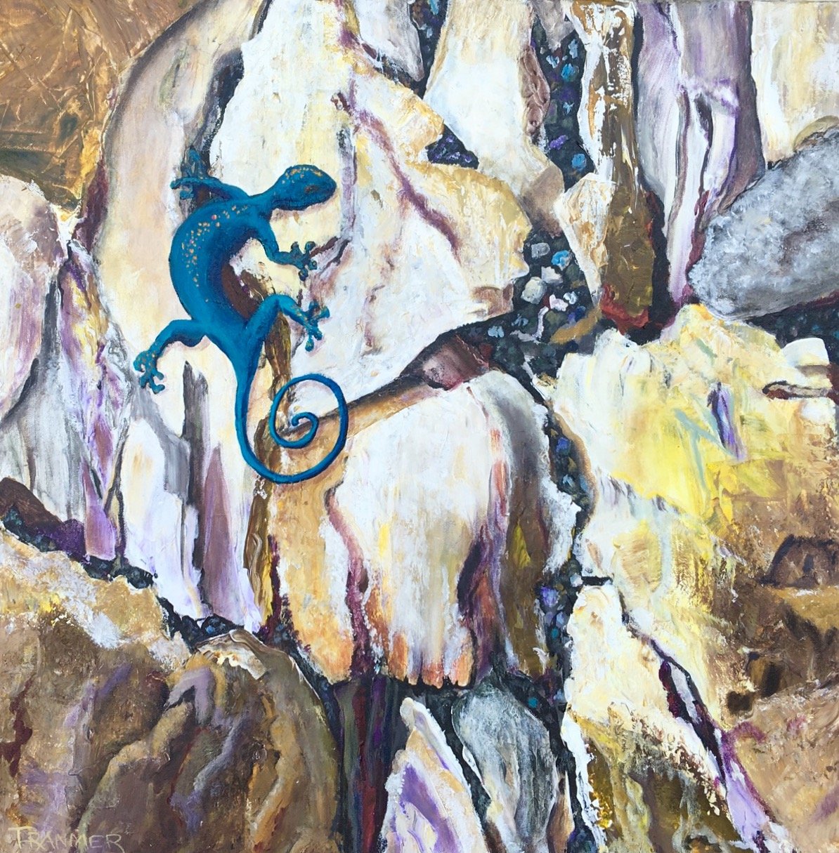 Gecko 24""x24". $1800