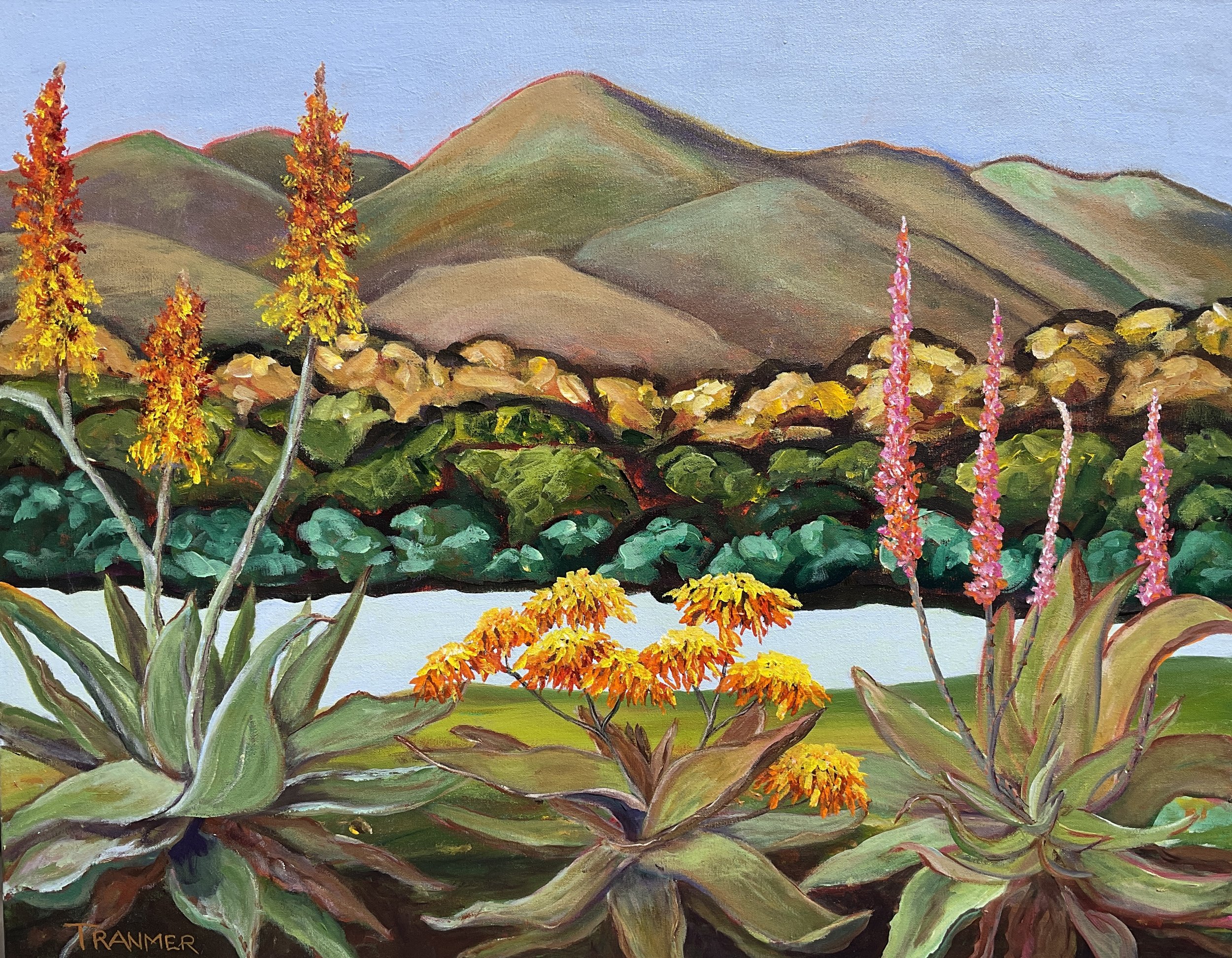 Succulent Scene. 24"x36"