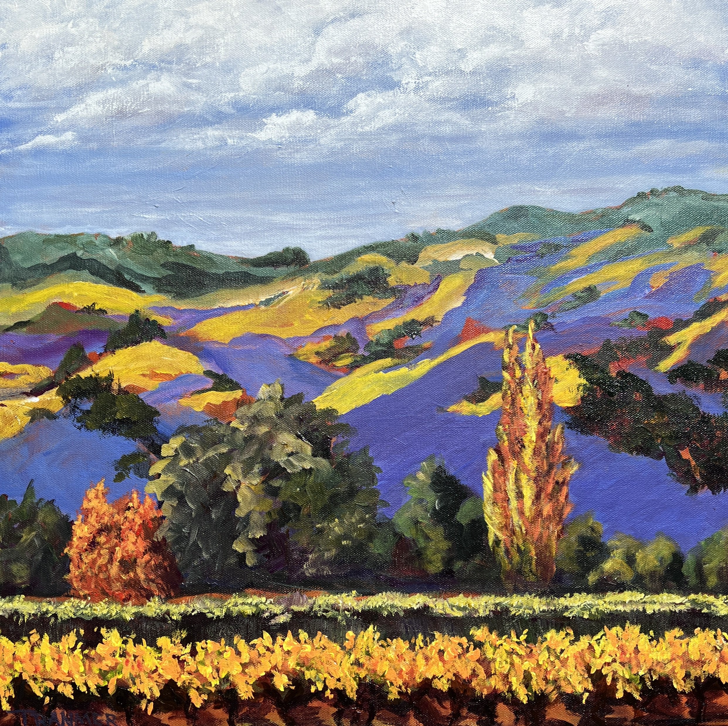 Afternoon in Napa. 19"x19" $950