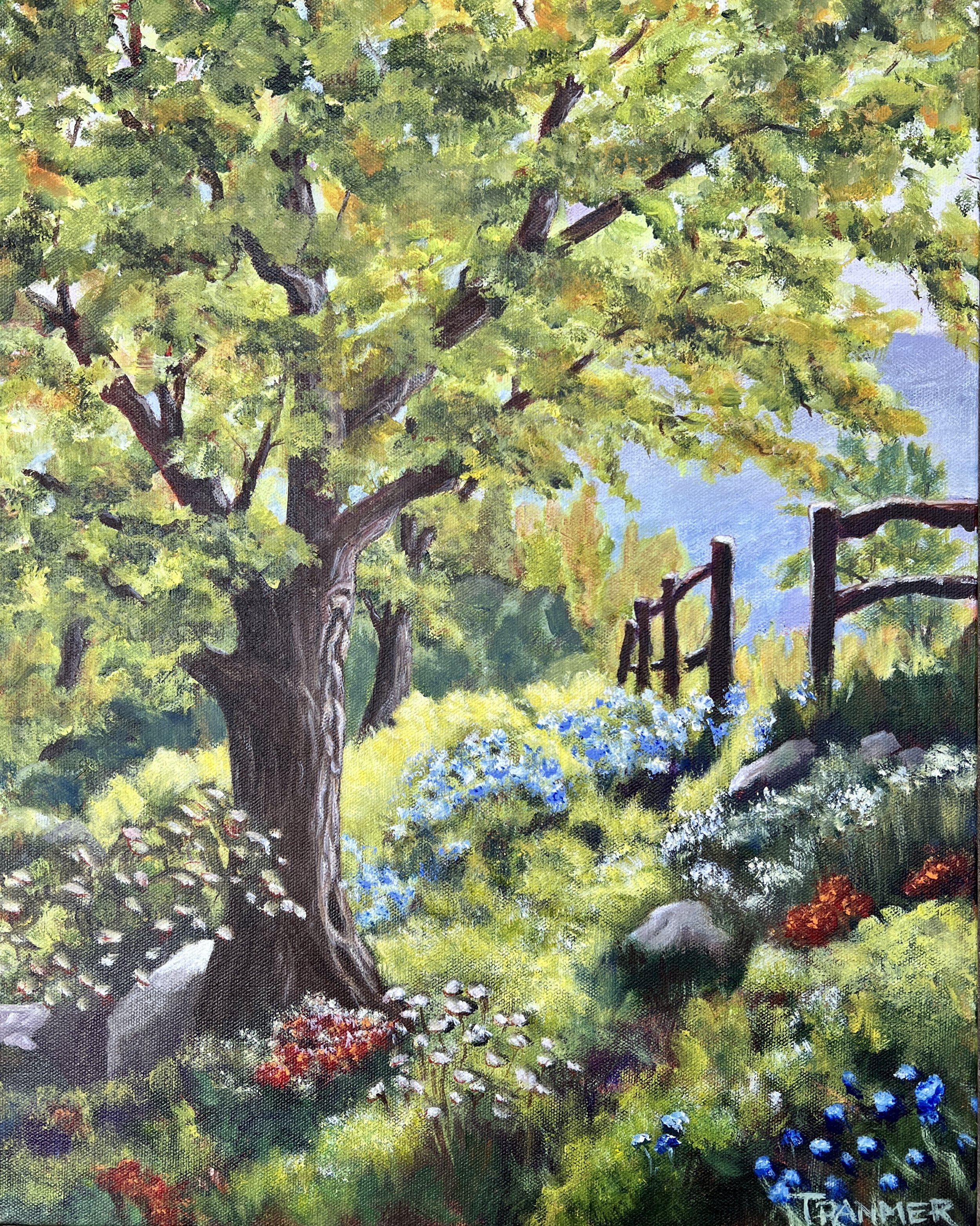 Through the Gate. SOLD. 20"x16". $950
