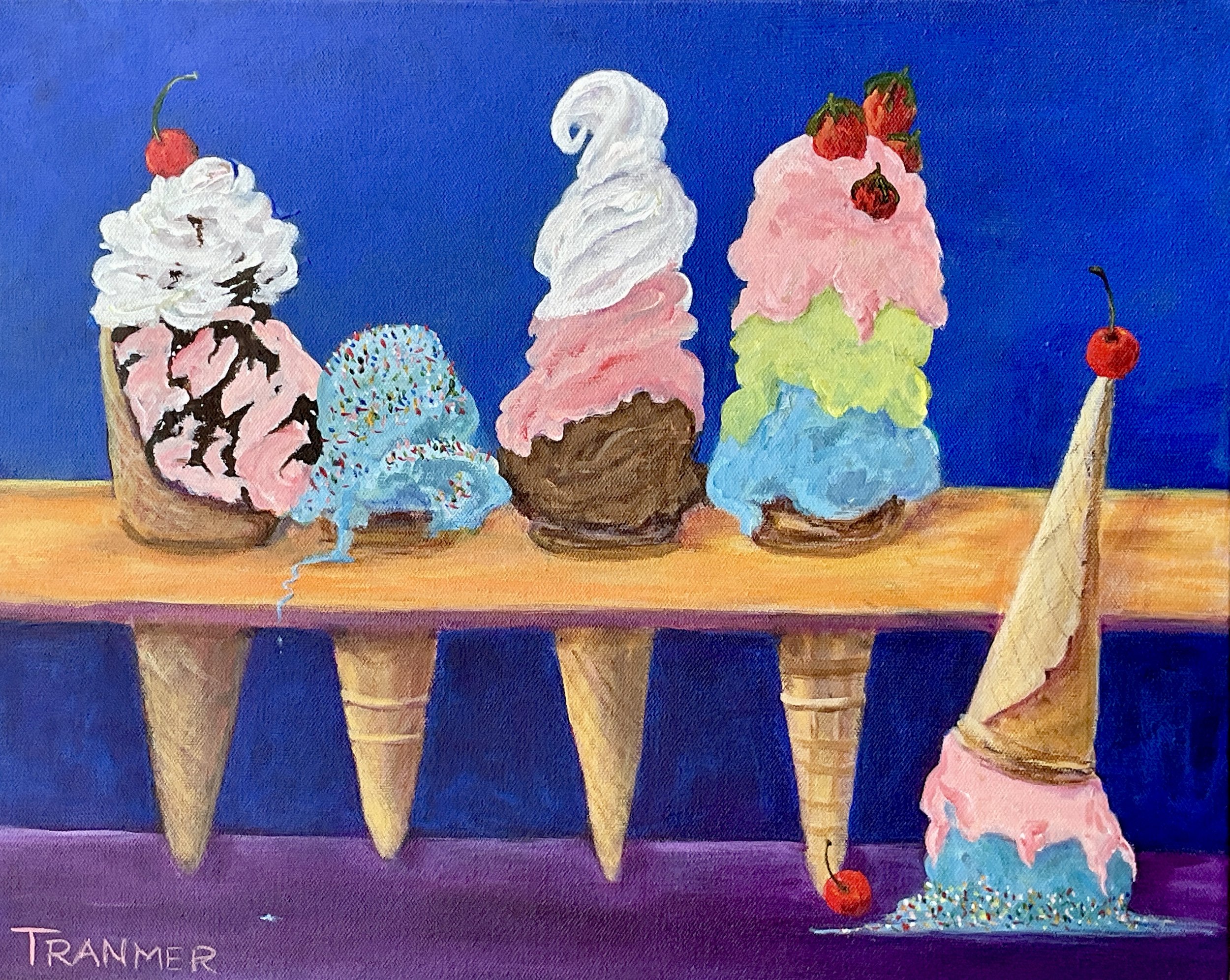 Yummm! .SOLD. 16"x20". $950