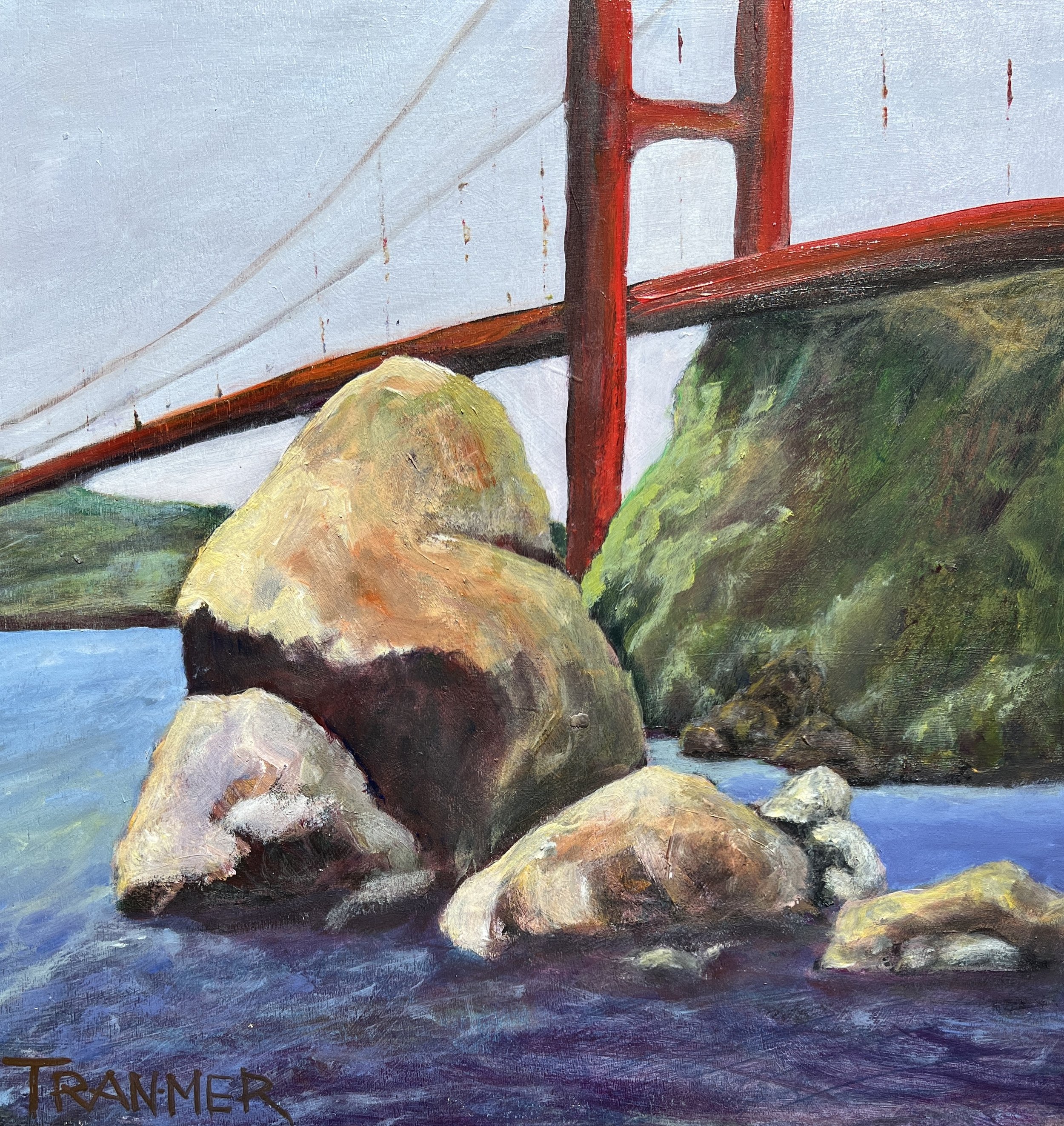 Golden Gate. Oil. 12"x12". $600