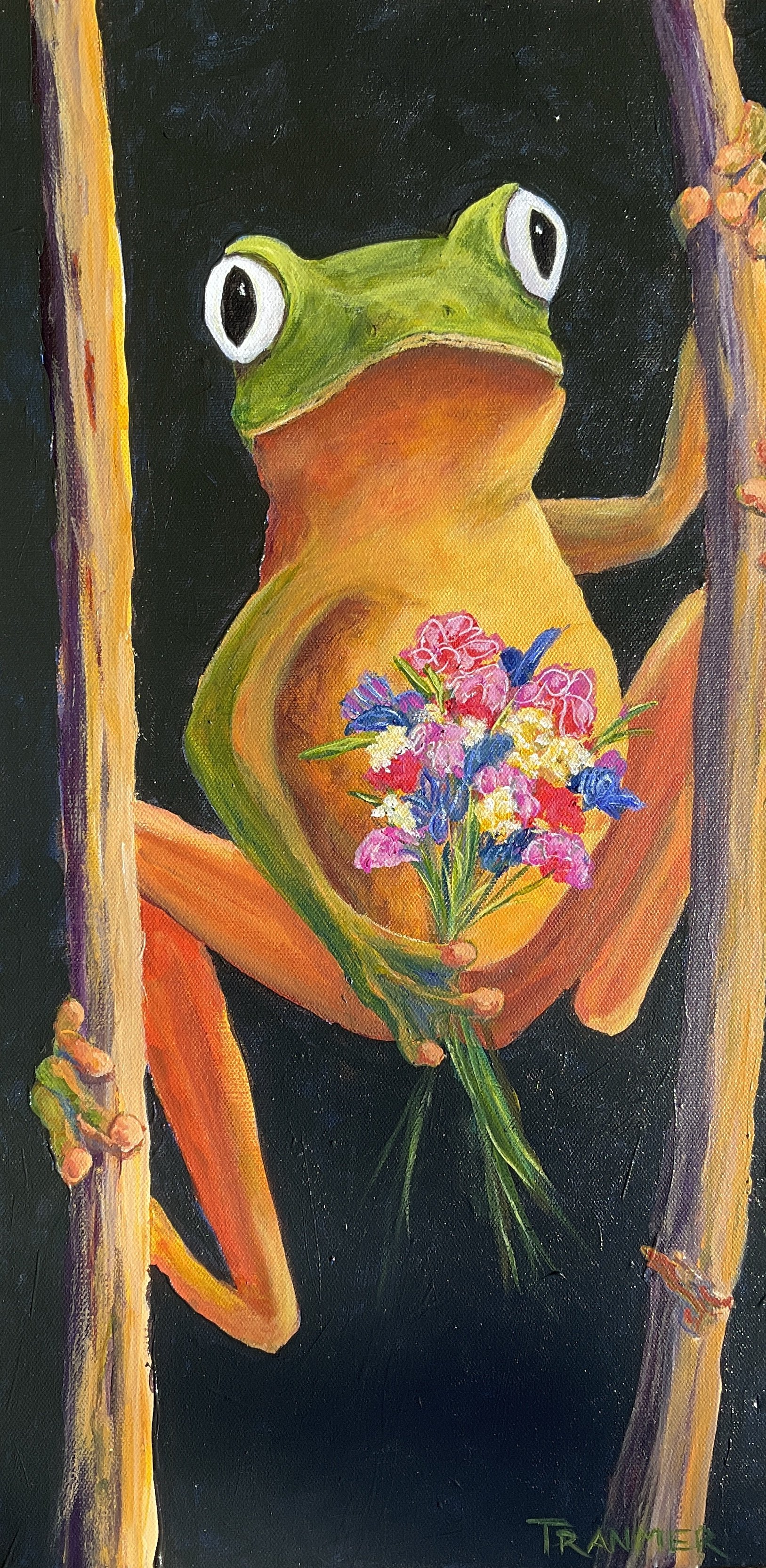 Say It With Flowers. 24" x 12". $950