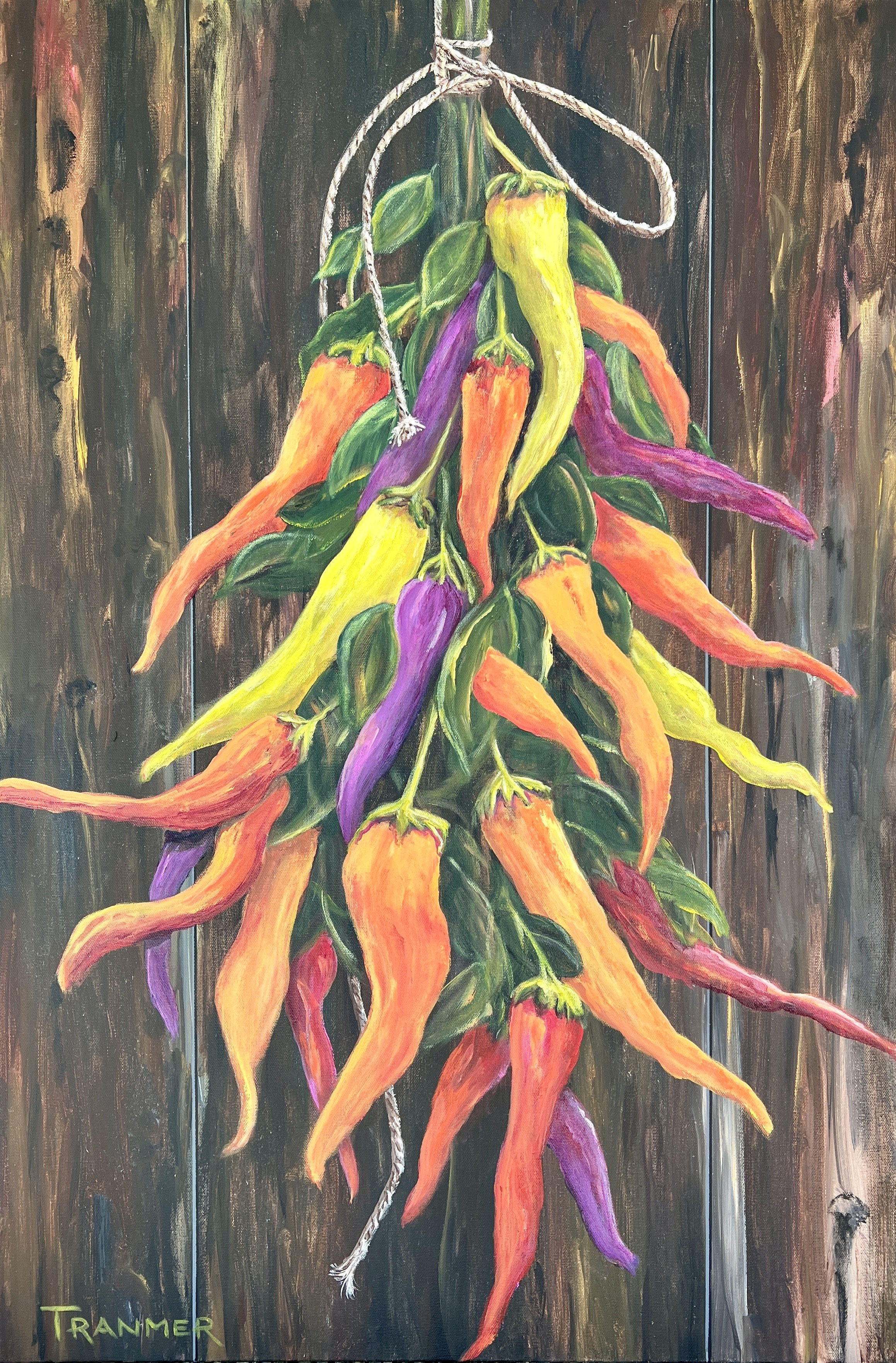 Pack O' Peppers. 36"x24". $2500