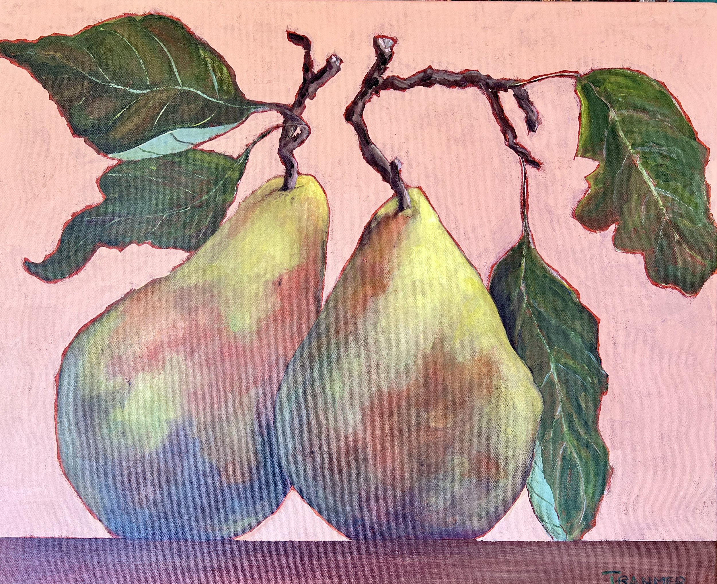 Small Pair of Pears. 18”x24”. $1500