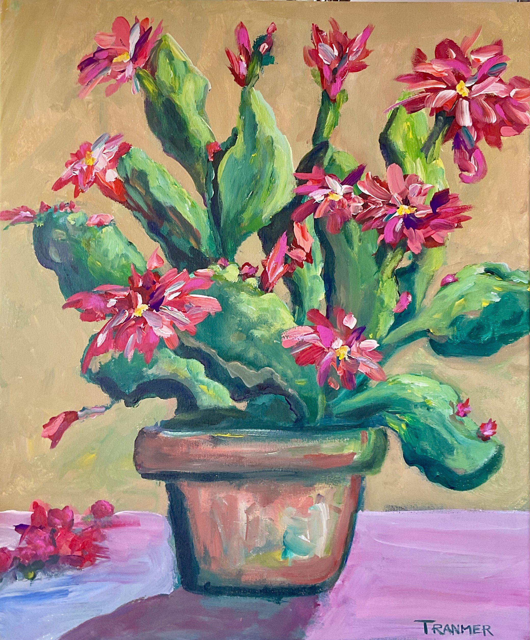 Rita’s Flowers. 22”x22’. SOLD