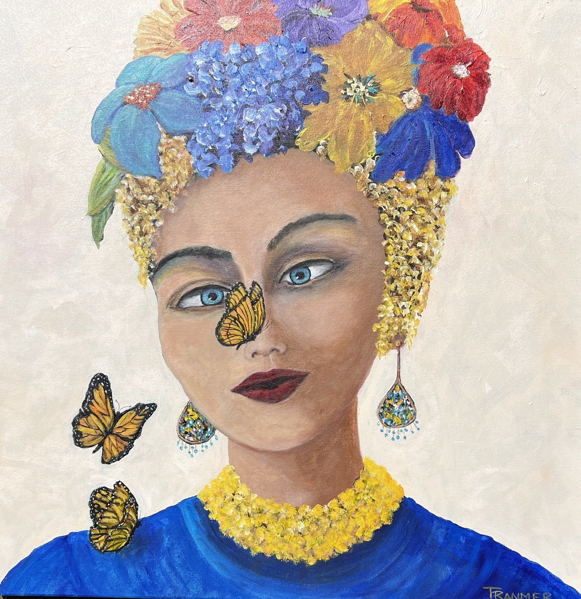 The Monarchs are back! 39"x39". $4200