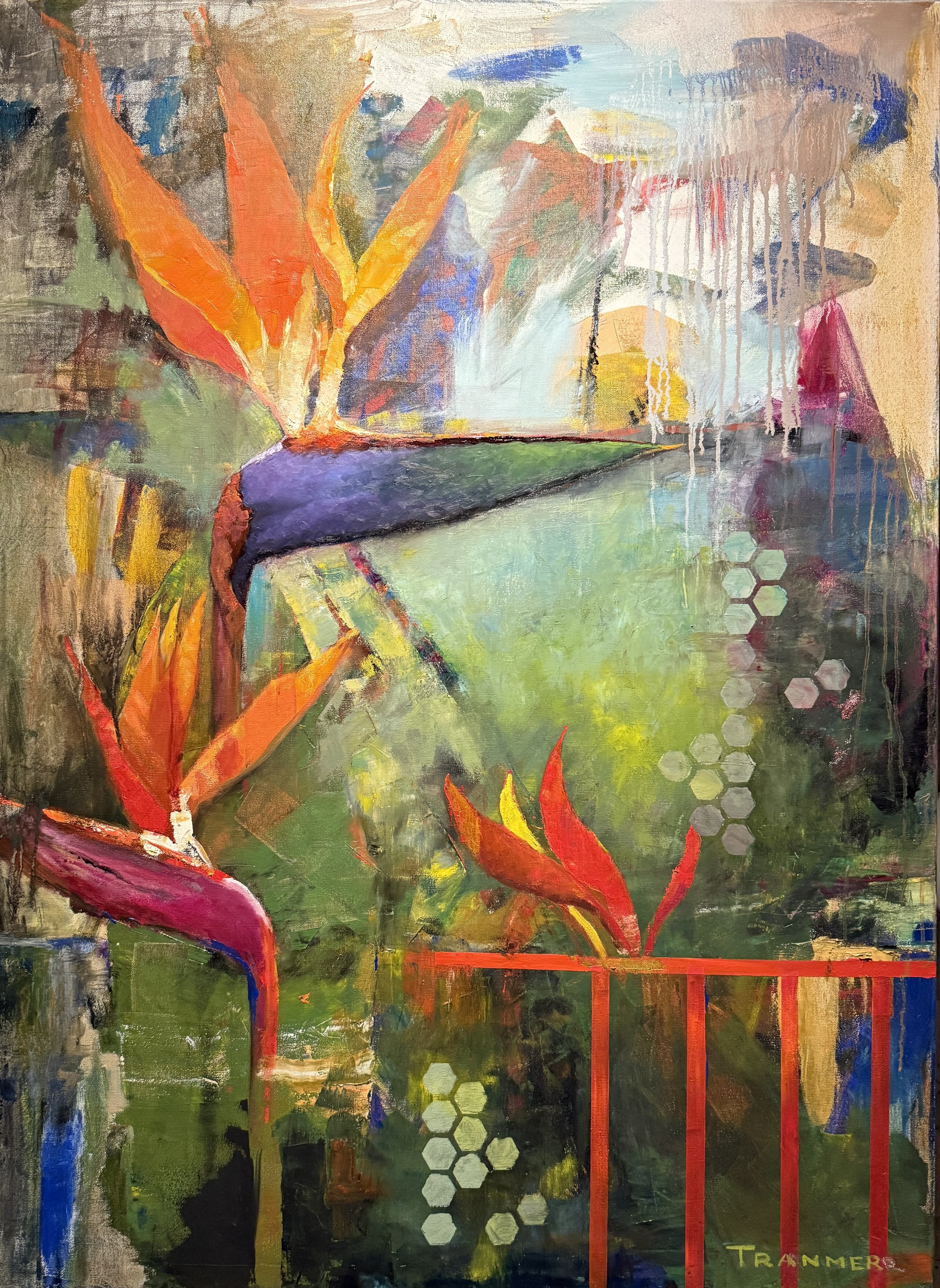 Tropical Symphony 48"x 36" Oil on canvas