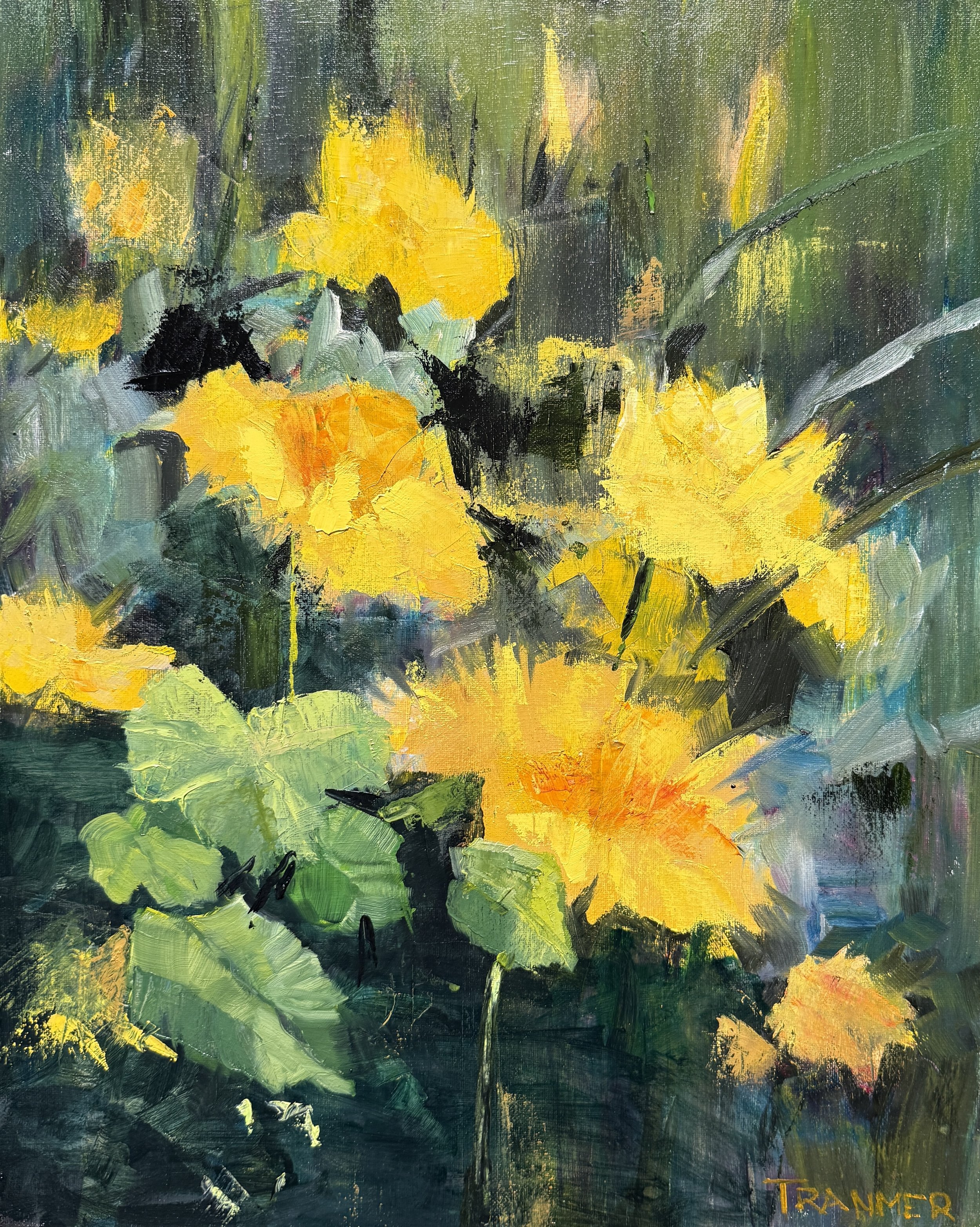 Golden Blooms. 20"x16" OIL. $1150